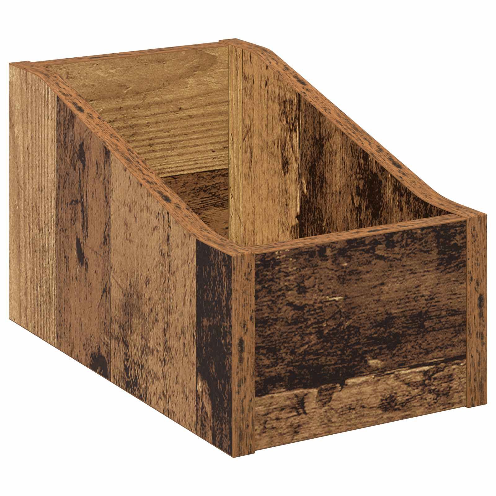 vidaXL Aufbewahrungsbox LP Plattenbox Altholz 18 x 32 x 18 cm Holzwerkstoff (1 St)