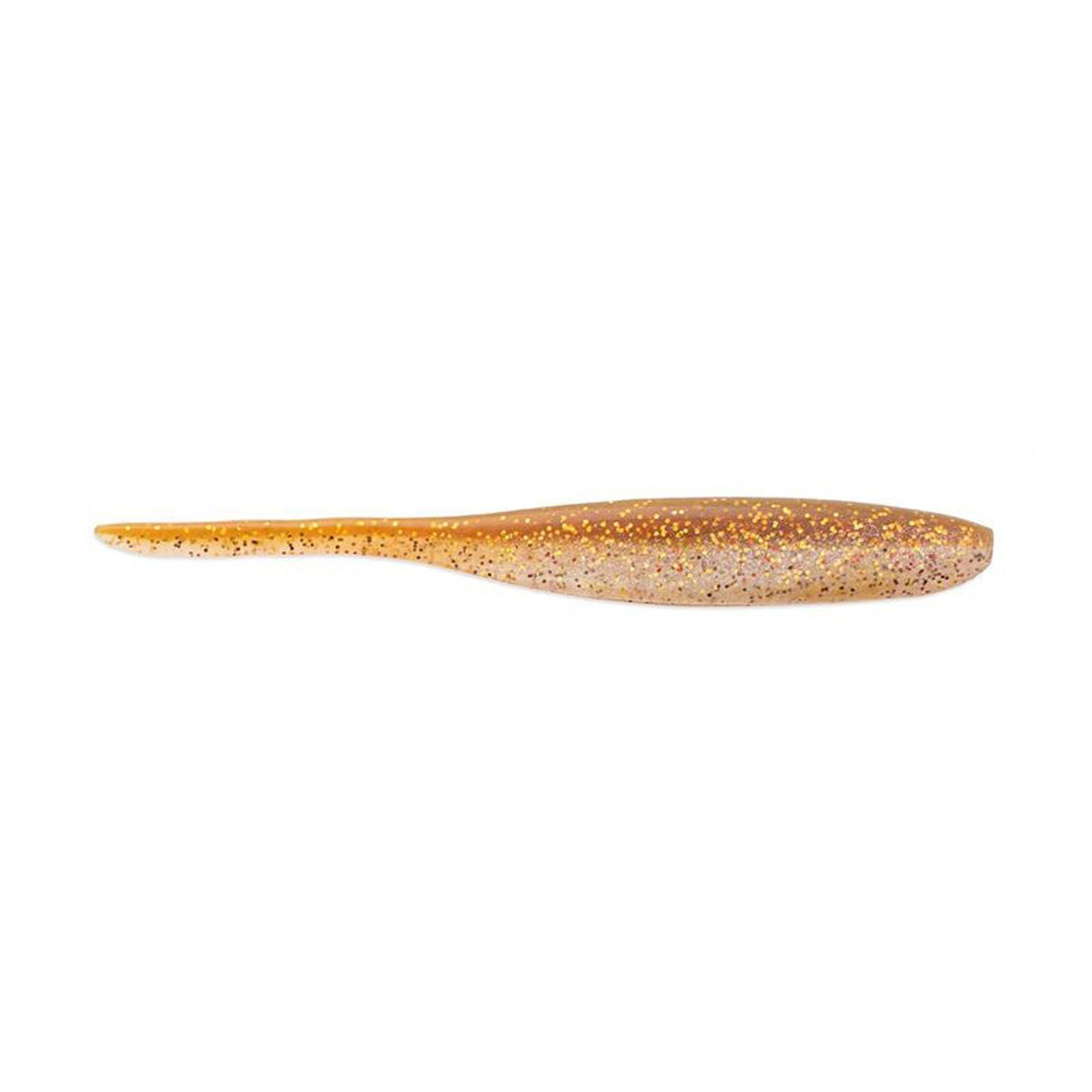 Gambler Lures Kunstköder, Keitech - 11,0cm Edition Impact - BA Goby BA-Edition Shad Goby Golden 8Stk. Golden Gummifisch