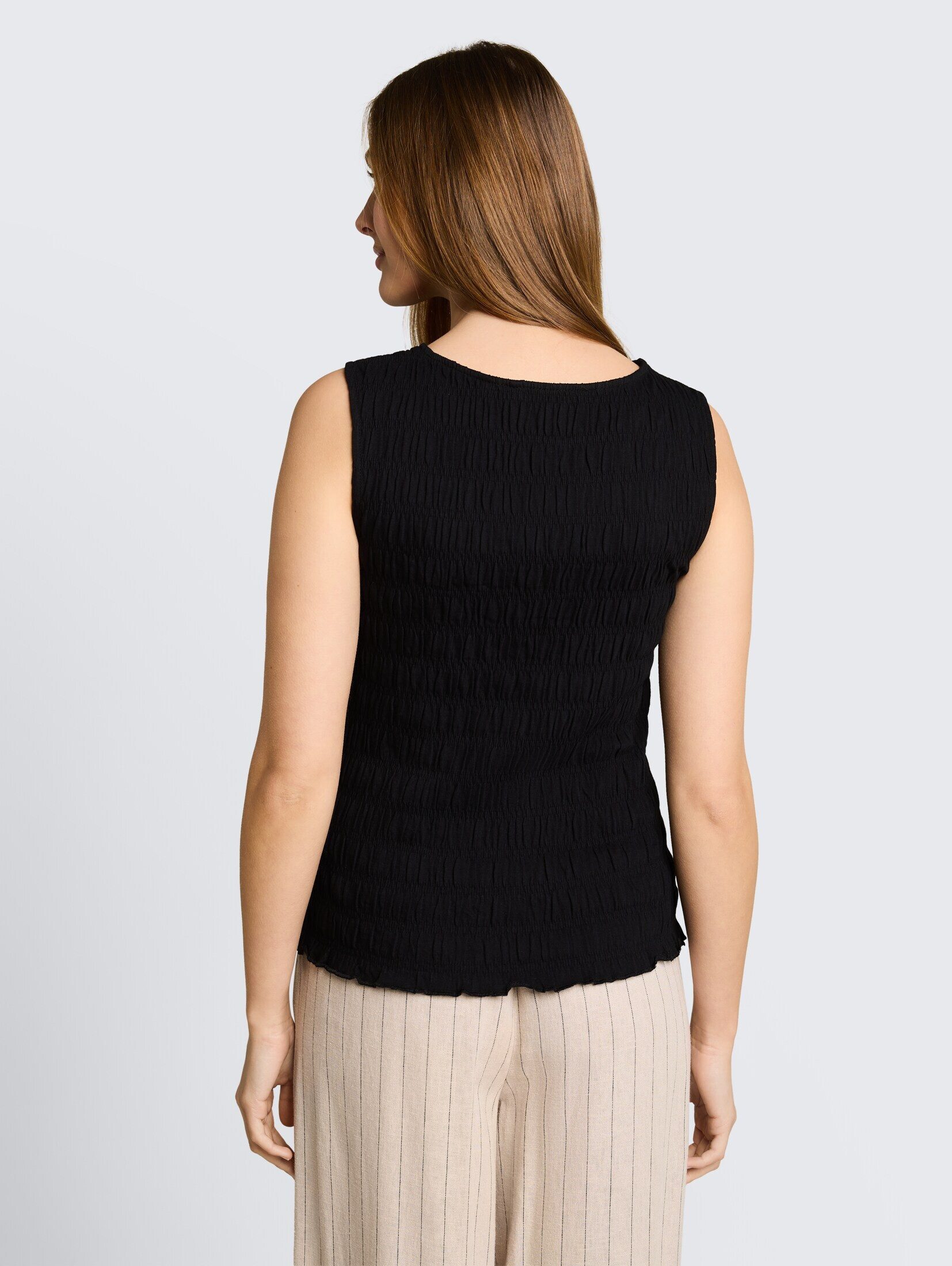 TOM TAILOR Denim Trägertop T-Shirt Smock Top mit Stretch