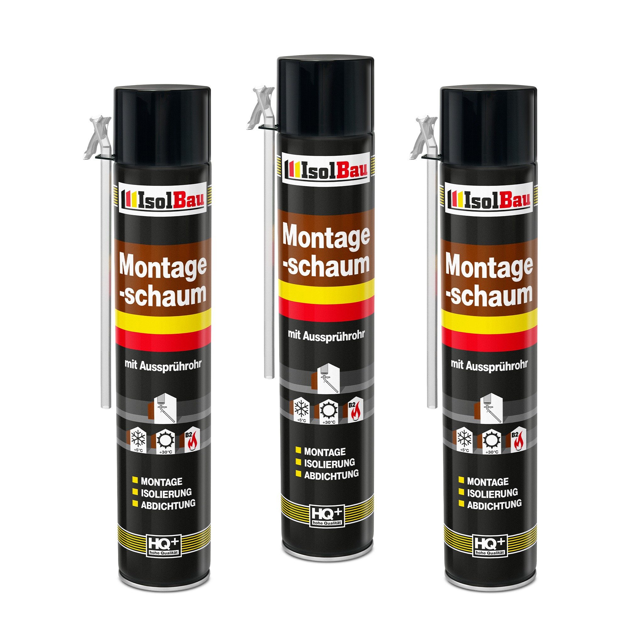 None Montagekleber Montageschaum 3 Dose 750 ml Bauschaum für Montage, Isoli günstig online kaufen