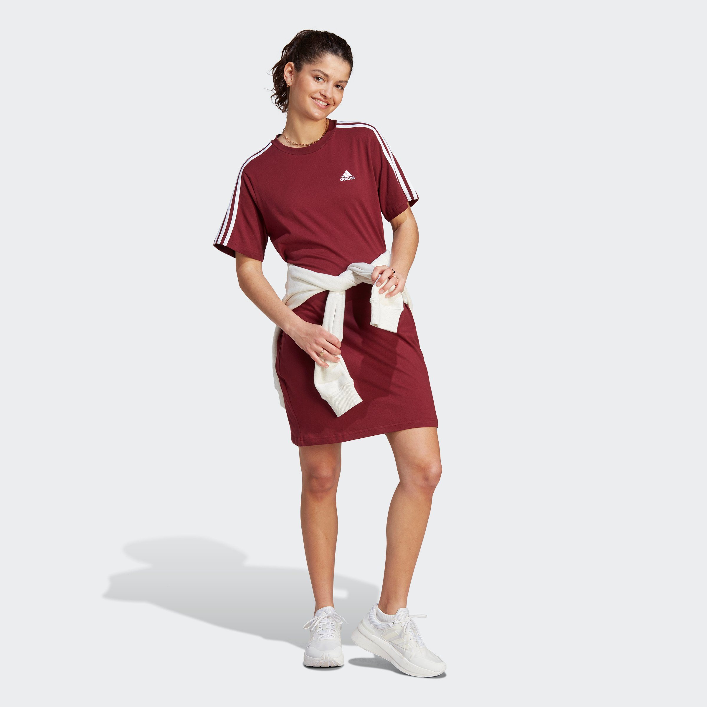 adidas Sportswear Shirtkleid 3S White / DR Red Shadow T BF W