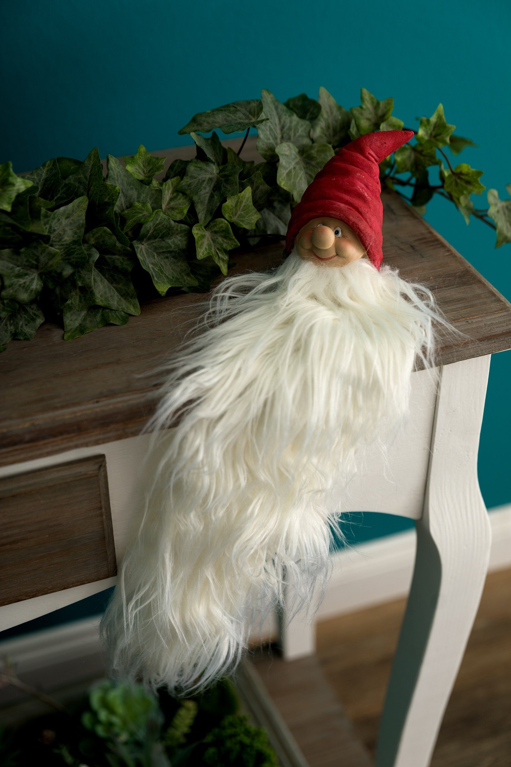 Wohnando Dekofigur Wichtel Kantensitzer langer Bart: Weihnachtsdeko, gemütl günstig online kaufen