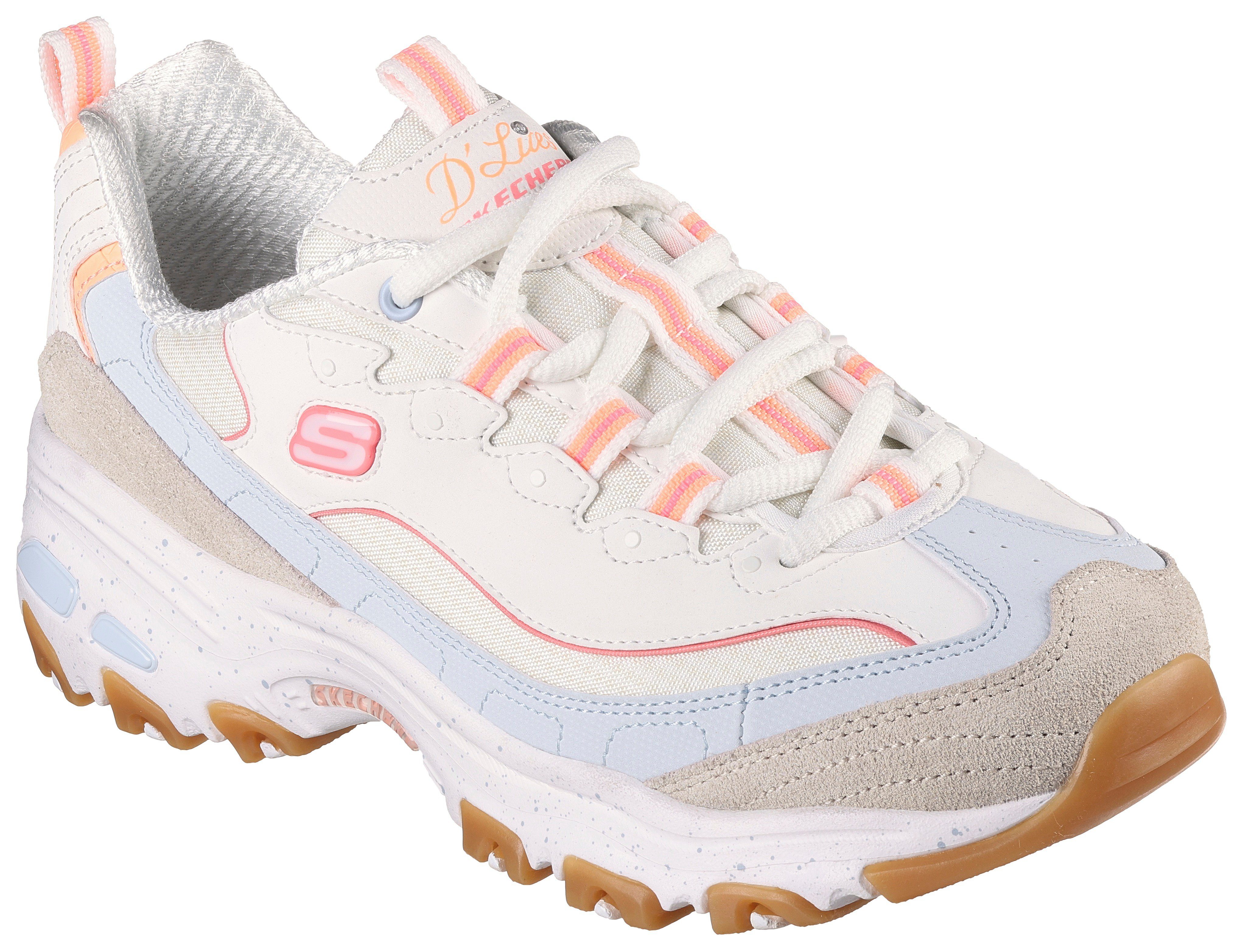 Skechers D'LITES-BOLD VIEWS Sneaker mit Air-Cooled Memory Foam, Freizeitschuh, Halbschuh, Schnürschuh