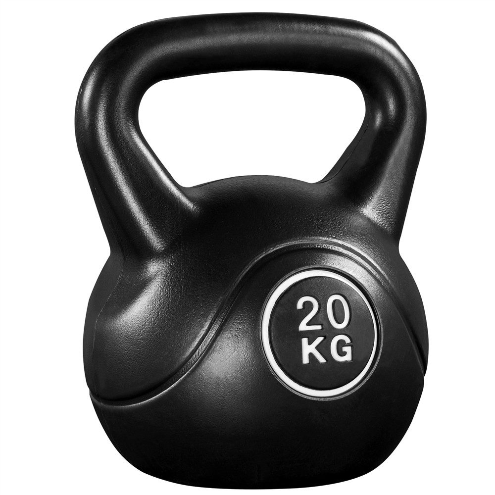 Yaheetech Kettlebell 6/8/10/12/16/20 kg, Kugelhantel Kunststoff Schwunghantel für Krafttraining