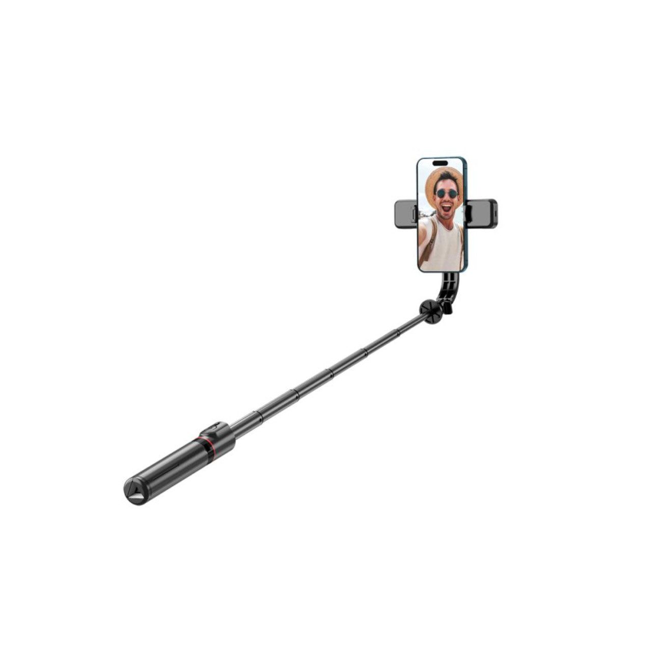 TECH PROTECT Selfie-Stick L05S, Bluetooth-Selfie-Stick mit integrierter LED-Lampe und Stativfunktion