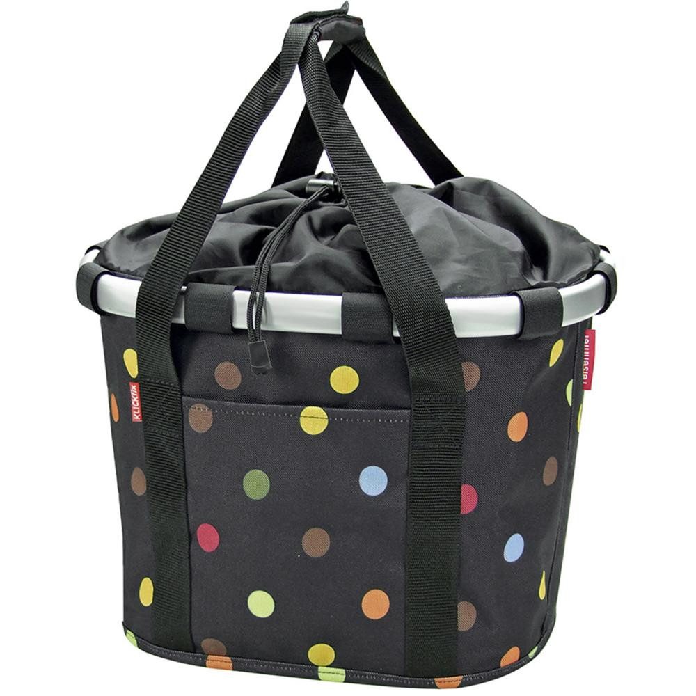 KlickFix Fahrradtasche KLICKfix Fahrradkorb Fahrradtasche Bikebasket Reisenthel dots 28x26x35