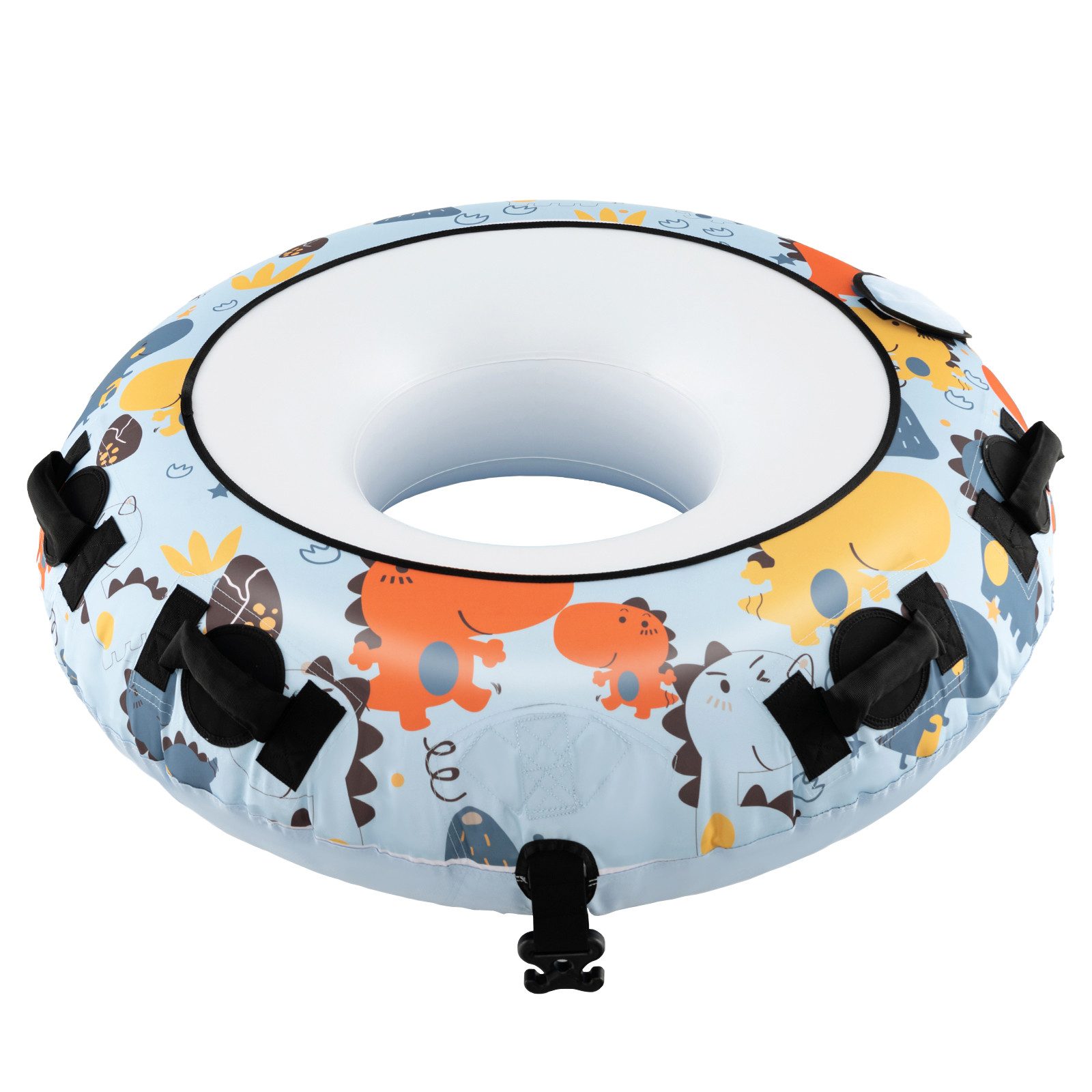 COSTWAY Bob, Aufblasbarer Schneereifen mit Griffen & Handpumpe