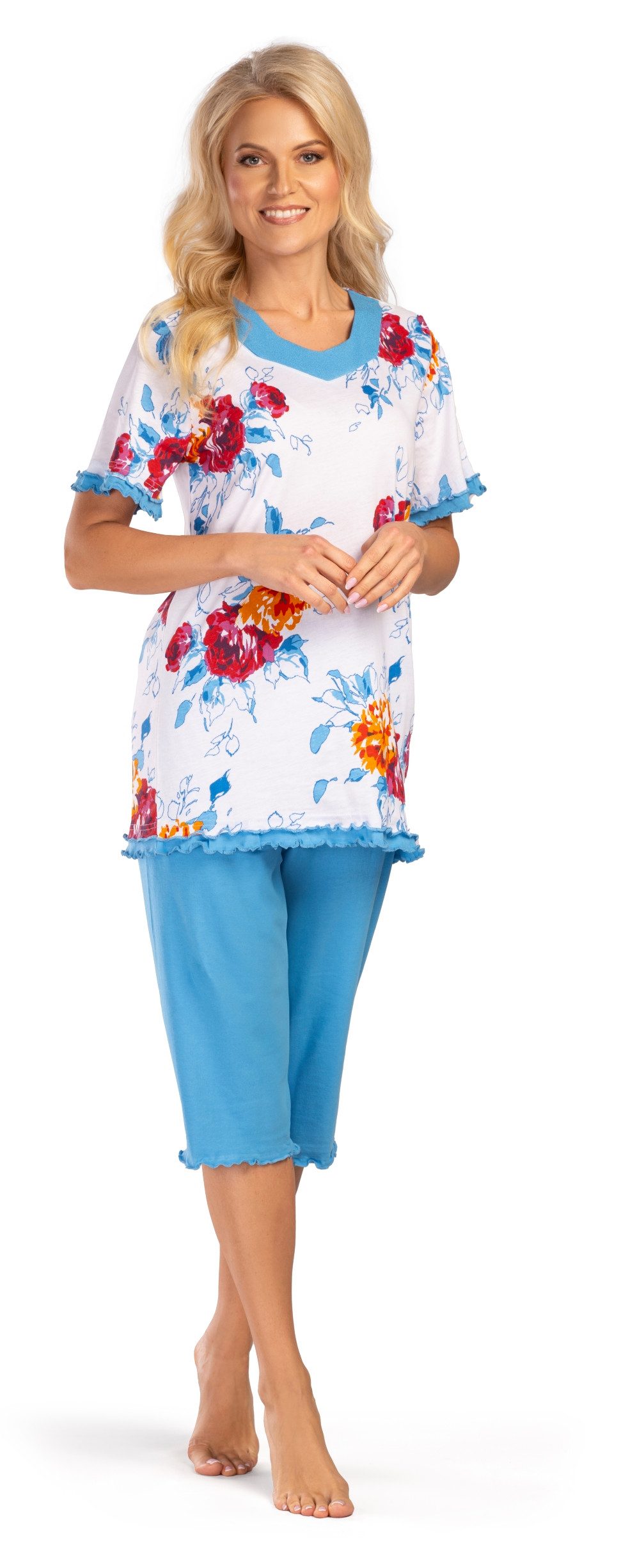 Consult-Tex Capri-Pyjama Damen Capri Bermuda Pyjama günstig online kaufen