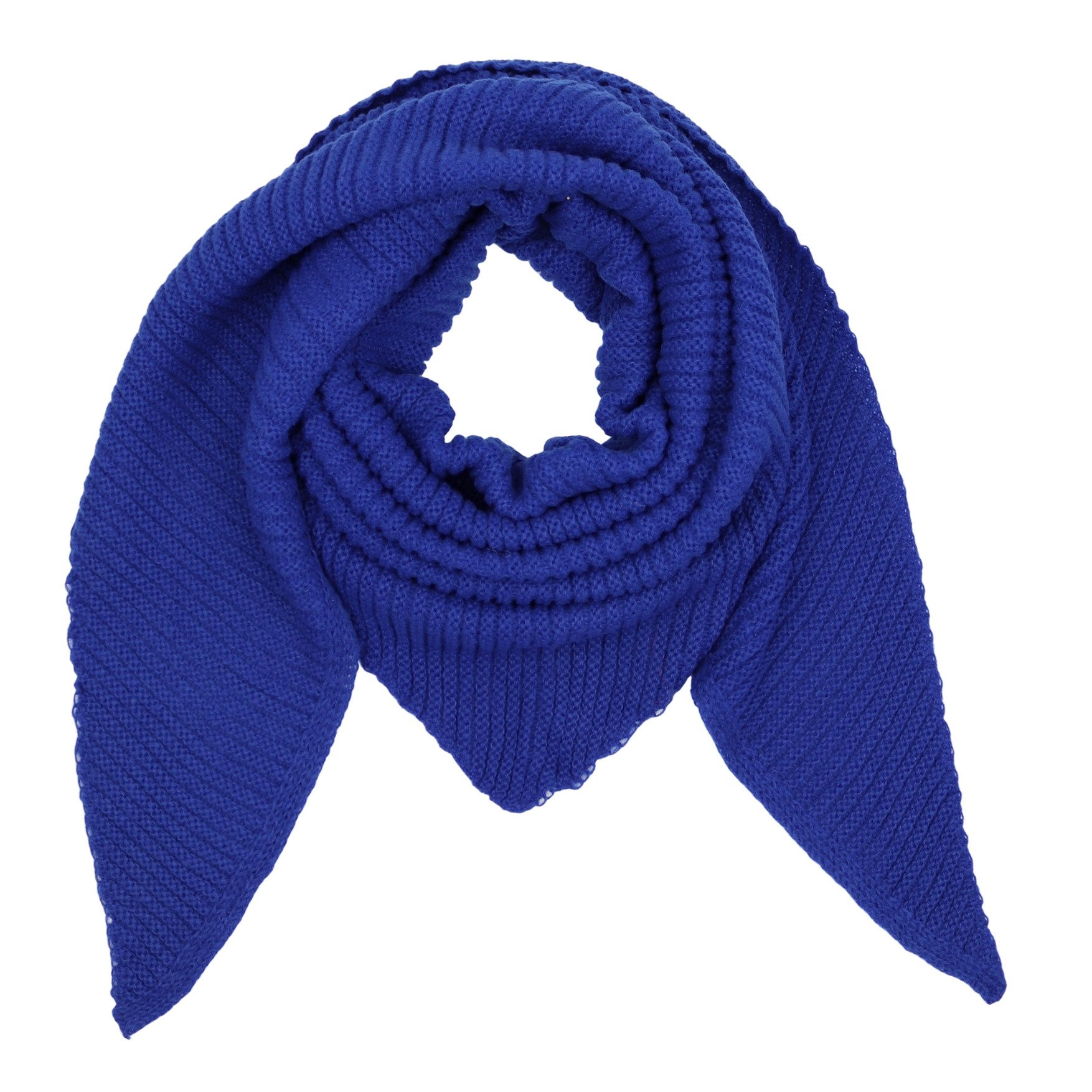 MIRROSI Dreieckstuch Strickschal warmer Dreiecksschal XXL ca.80x210 cm, Leicht, (Made in Italy, Unifarbe), in tollen Farben 20% Lana Wolle