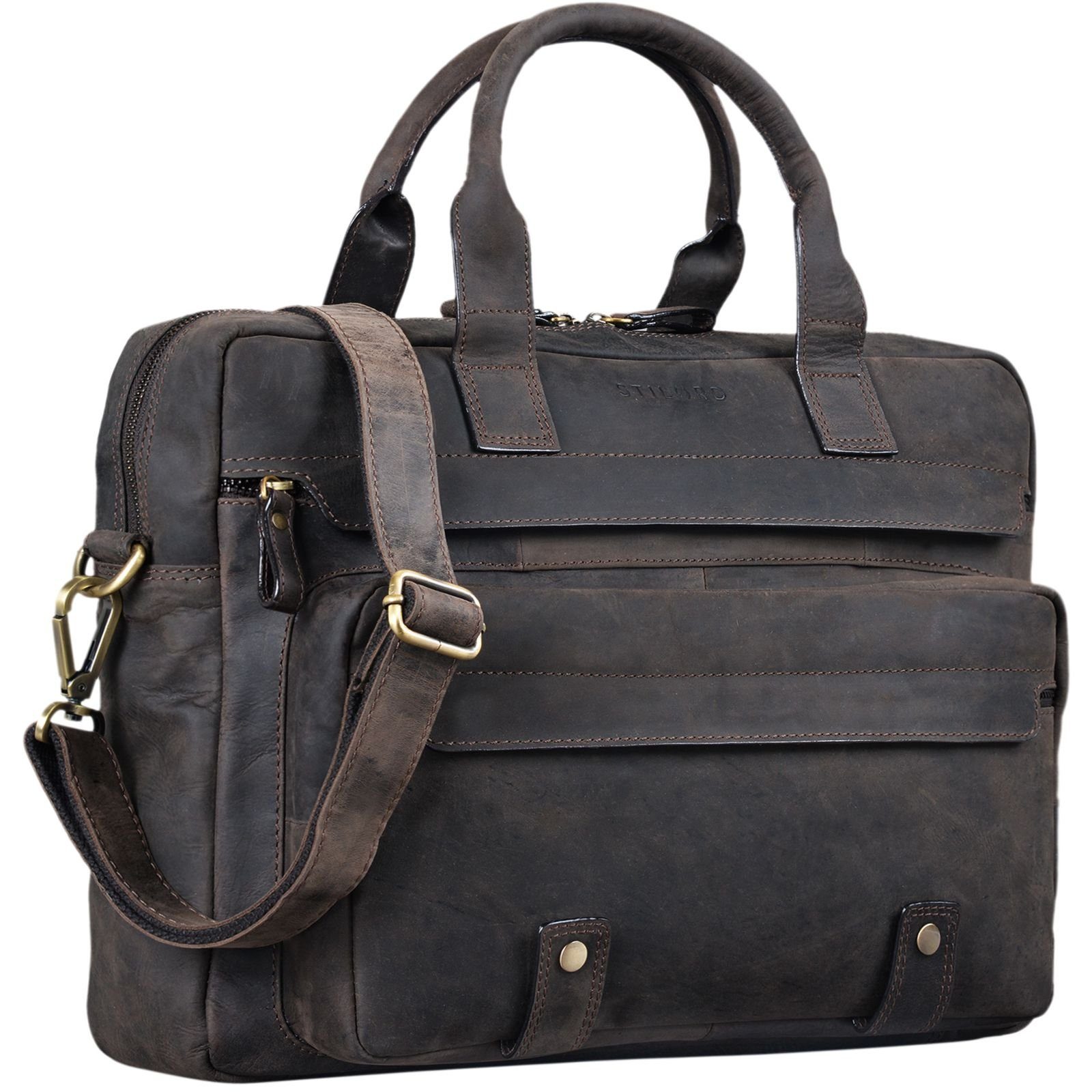 Laptoptasche "Leander" Umhängetasche Leder