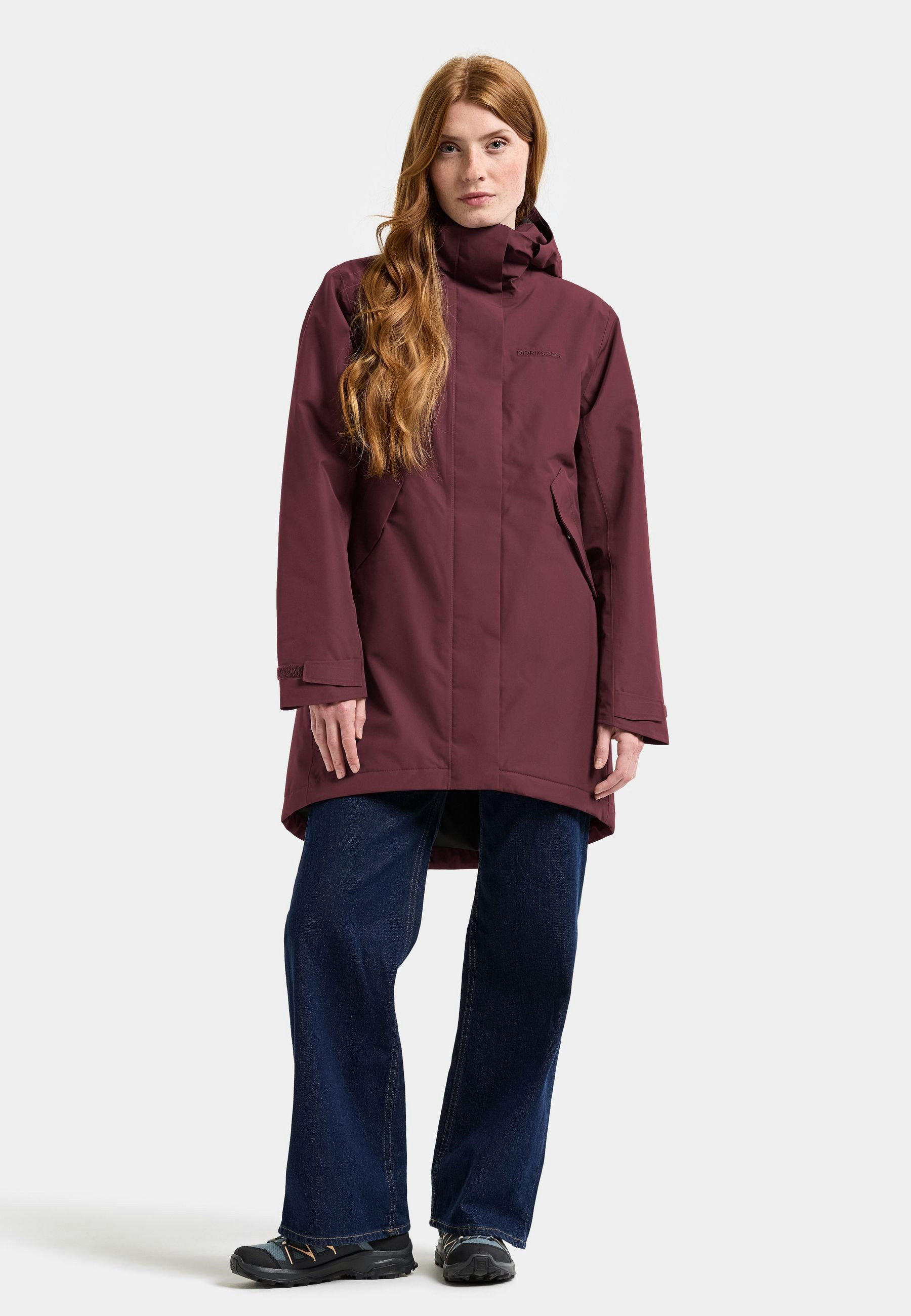 Didriksons Winterjacke Damen Wintermantel Winterparka Wasserdicht KATE mit Kapuze mit Taschen