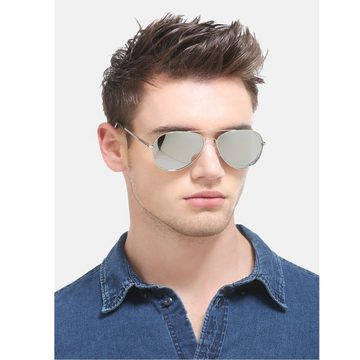 GelldG Sonnenbrille Verspiegelte Damen Sonnenbrille Polarisierte Hoch UV Schutz