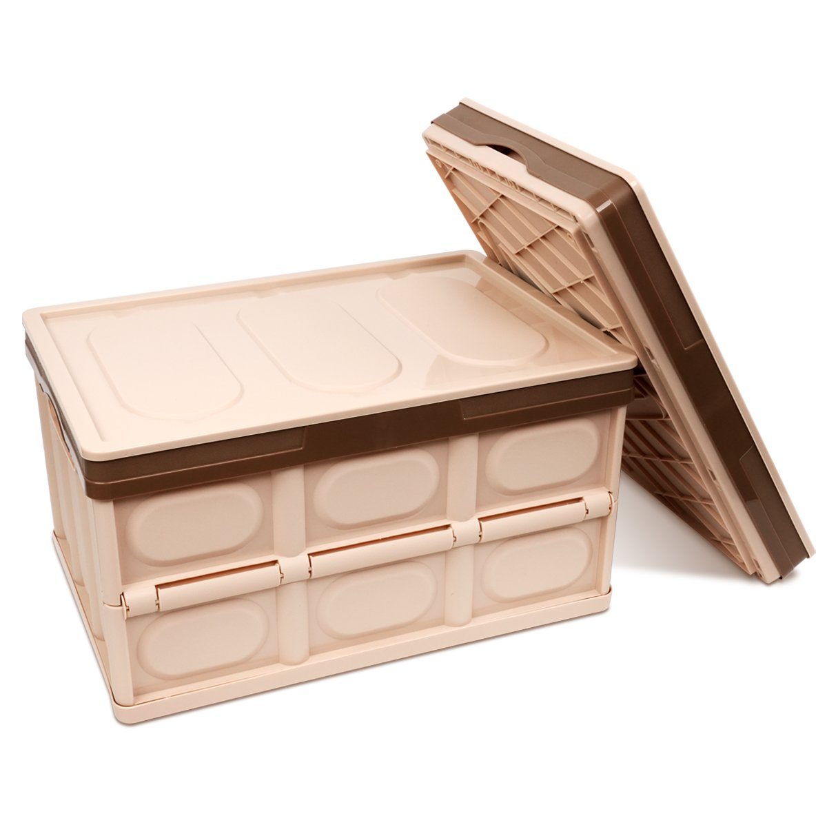 7Magic Stapelbox Aufbewahrungsboxen mit Deckel Kisten Kunststoff Klappbox  (1 St)