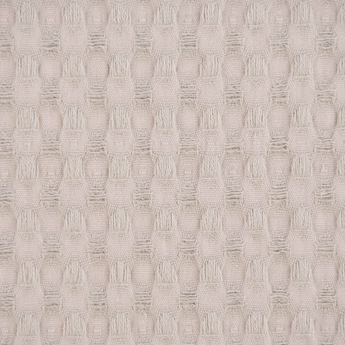 SCHÖNER LEBEN. Stoff Waffelpique soft Waffelstoff Baumwolle uni hellgrau 1,35m Breite, atmungsaktiv