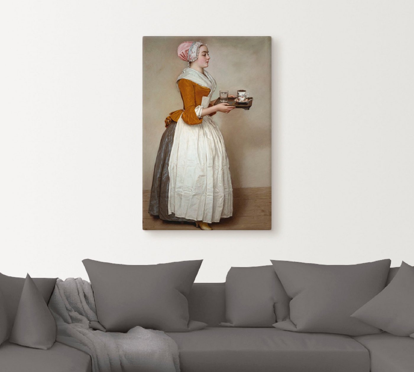 Artland Wandbild »Das Schokoladenmädchen. Um 1744/45«, Frau (1 Stück), in vielen Größen & Produktarten - Alubild / Outdoorbild für den Außenbereich, Leinwandbild, Poster, Wandaufkleber / Wandtattoo auch für Badezimmer geeignet-kaufen