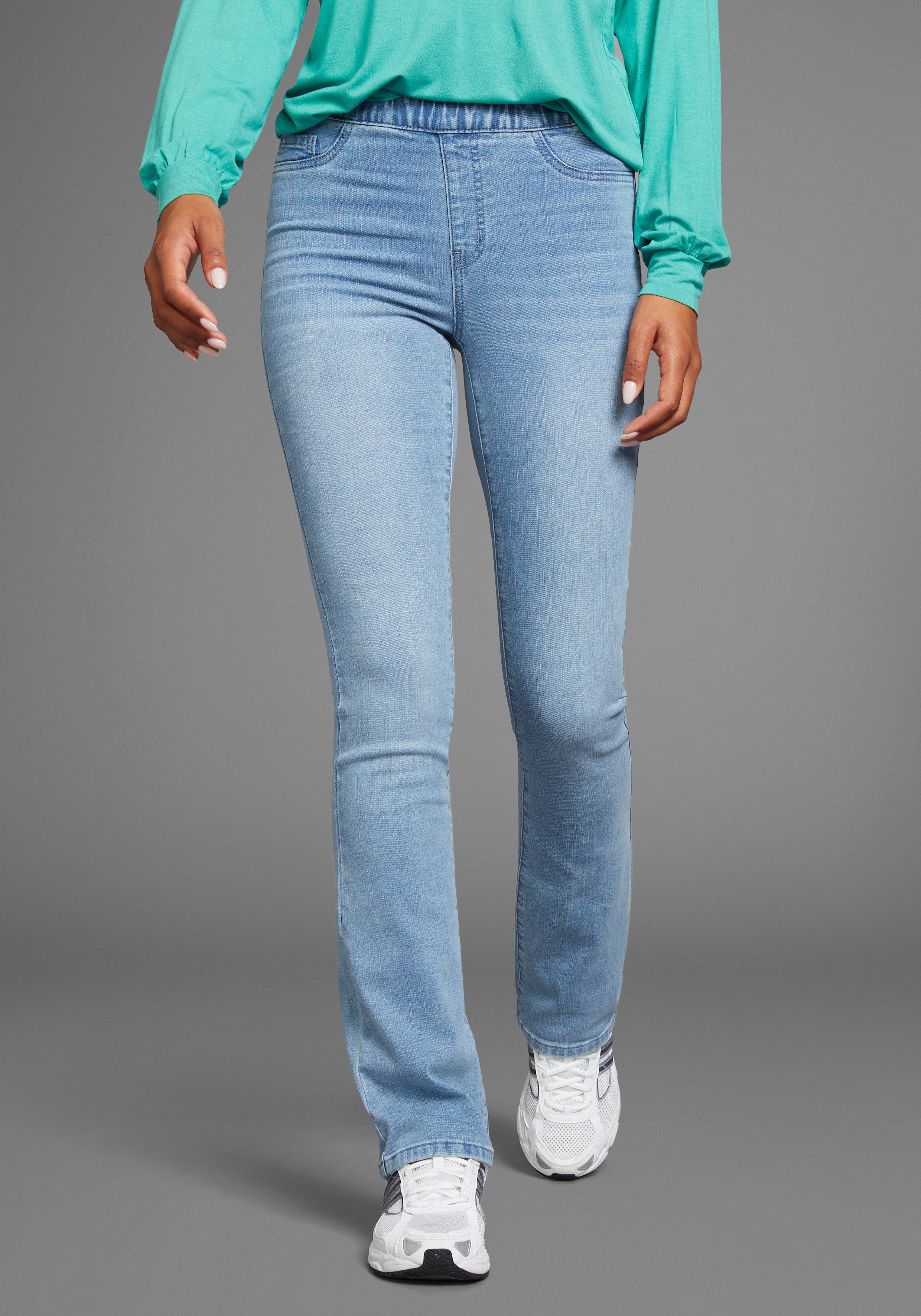 Arizona Jeansjeggings Bootcut mit leichtem Thermo Effekt High Waist günstig online kaufen