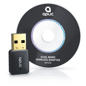 Aplic WLAN-Dongle, WiFi Stick Dual Band 600 MBit/s 2,4 GHz + 5 GHz / 802.11 ac/n/g/b/h