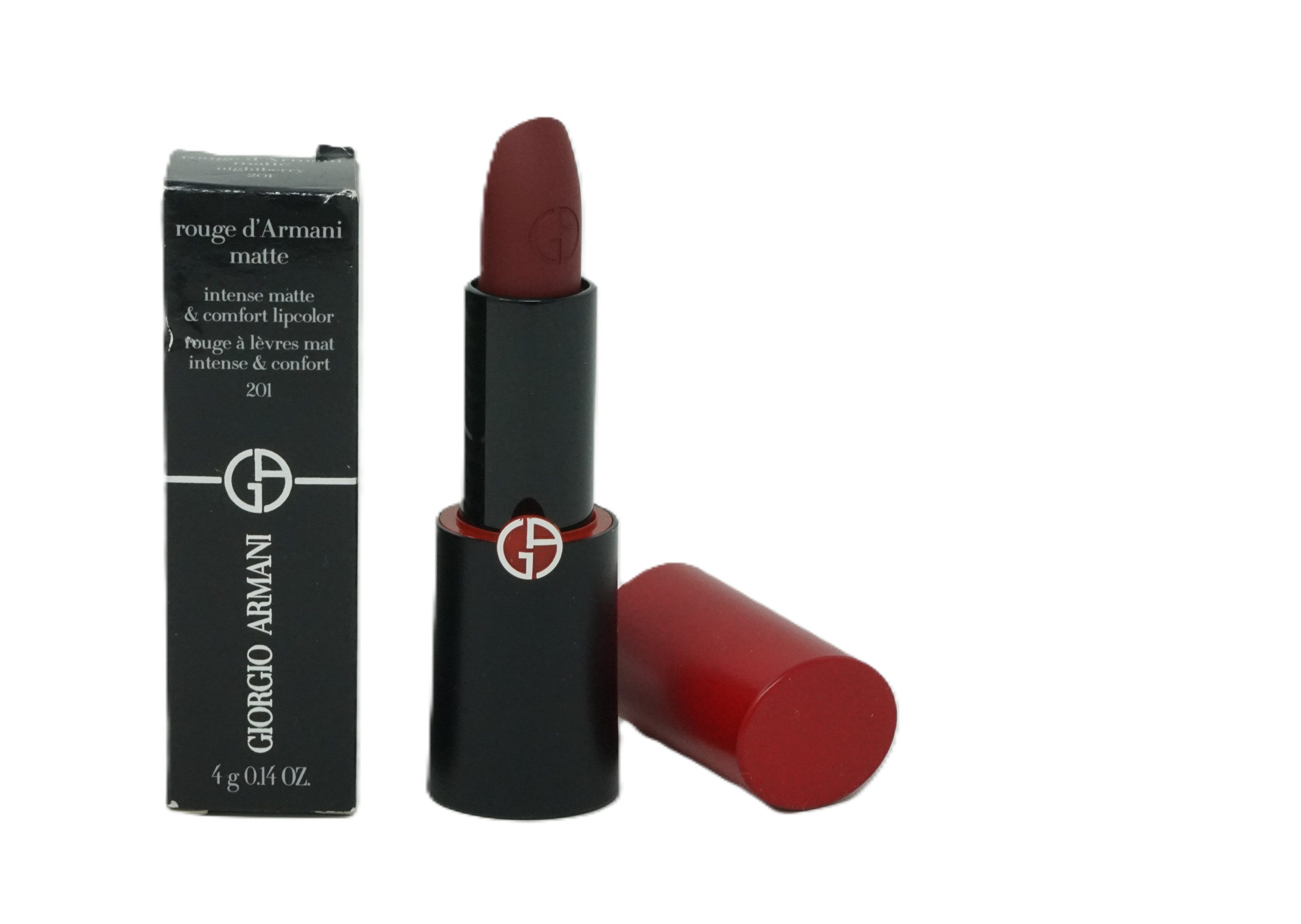 Giorgio Armani Lippenstift Giorgio Armani rouge d'Armani matte comfort Lipcolor 4g nightberry 201