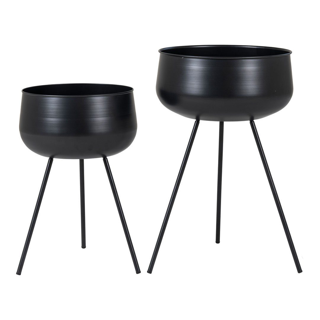 House Nordic Allzweckkorb Ardola Blumenständer Set mit 2 Stck. schwarz. (2 St)