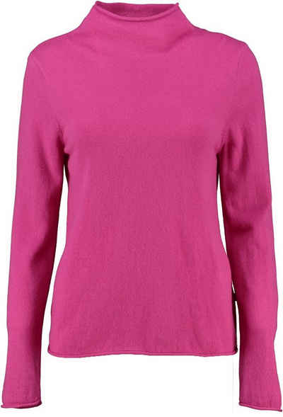 MAERZ Muenchen Stehkragenpullover MAERZ Stehkragen-Pullover pink in super weicher Merinowolle