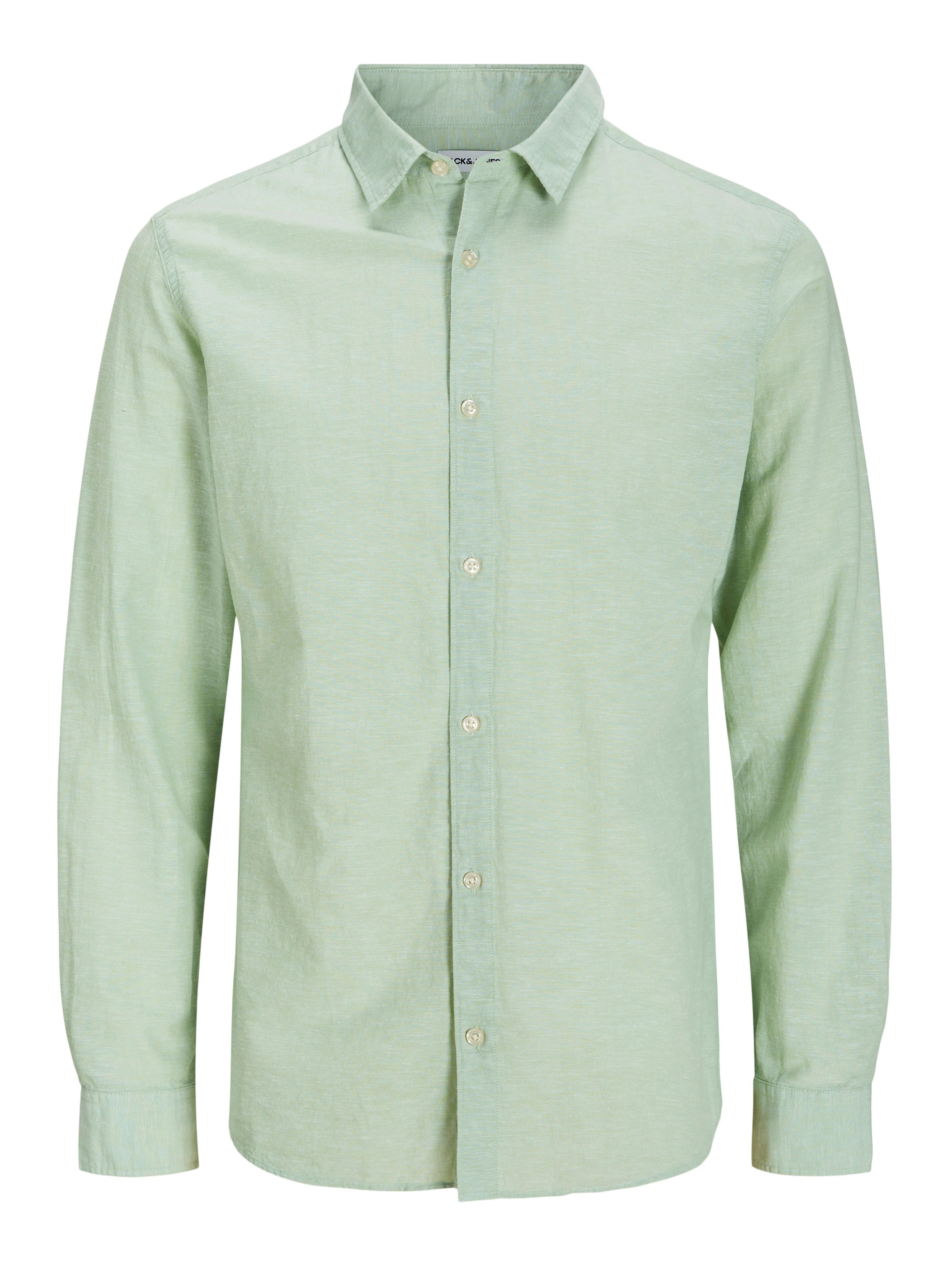 Jack & Jones PlusSize Langarmhemd JJEBREEZE SHIRT LS SN PLS mit Hemdkragen