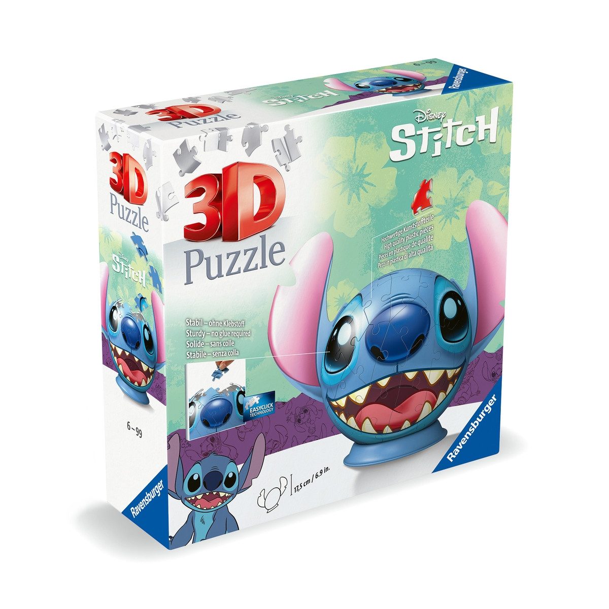 Ravensburger 3D-Puzzle Ravensburger 3D Puzzle-Ball Disney Lilo & Stitch Sti günstig online kaufen