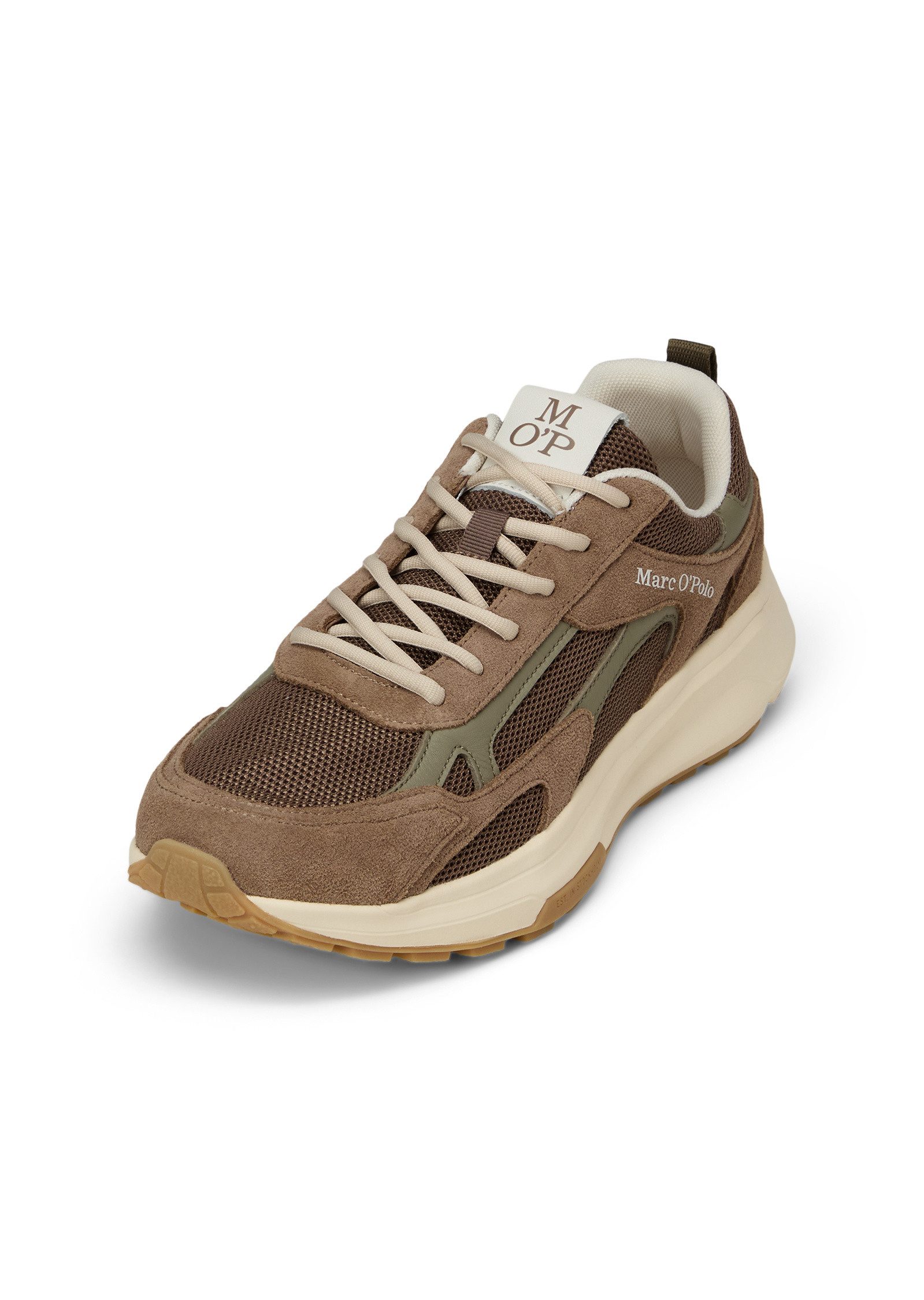 aus Rindleder und Mesh Sneaker