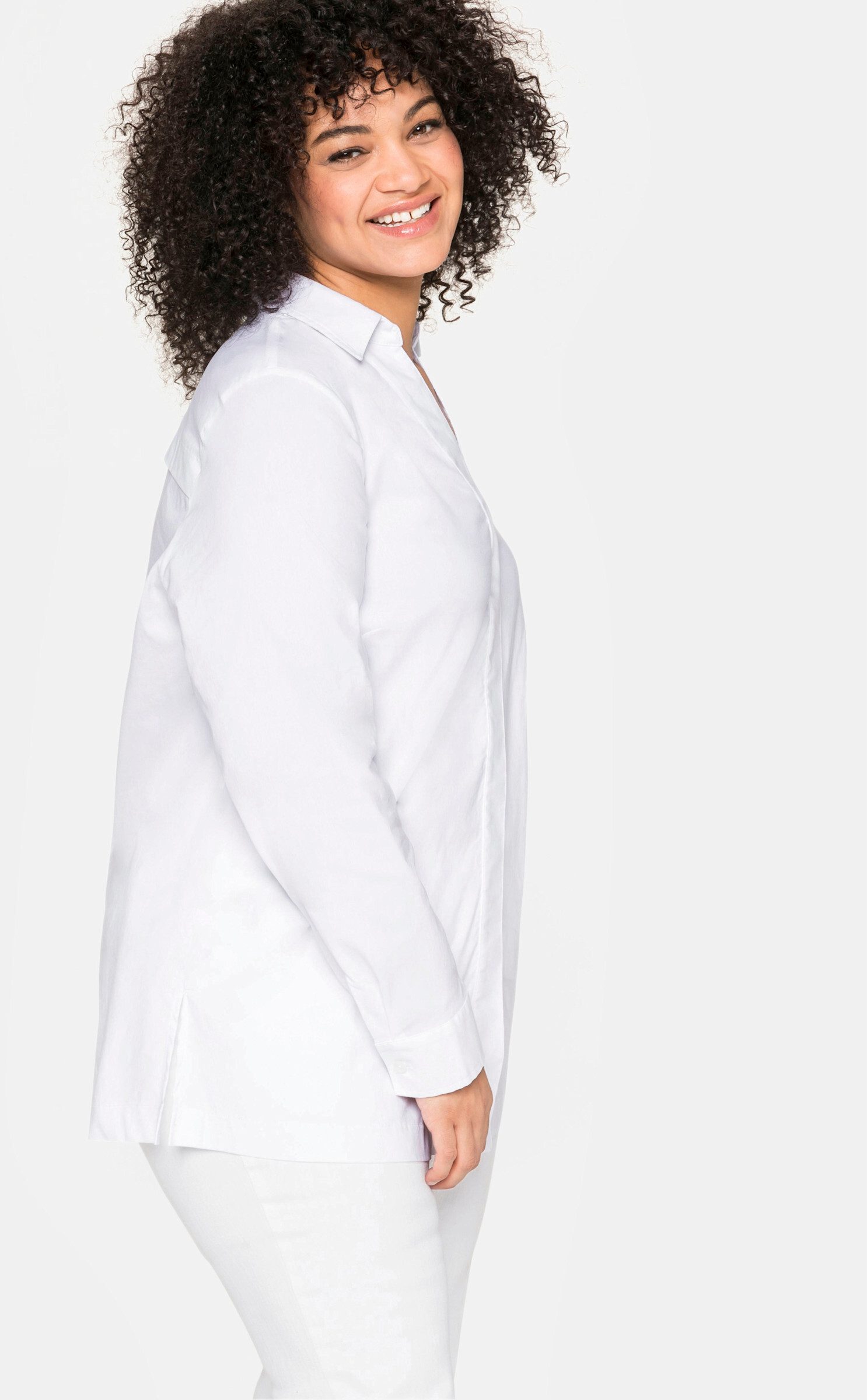 Sheego Klassische Bluse Hemdbluse . günstig online kaufen