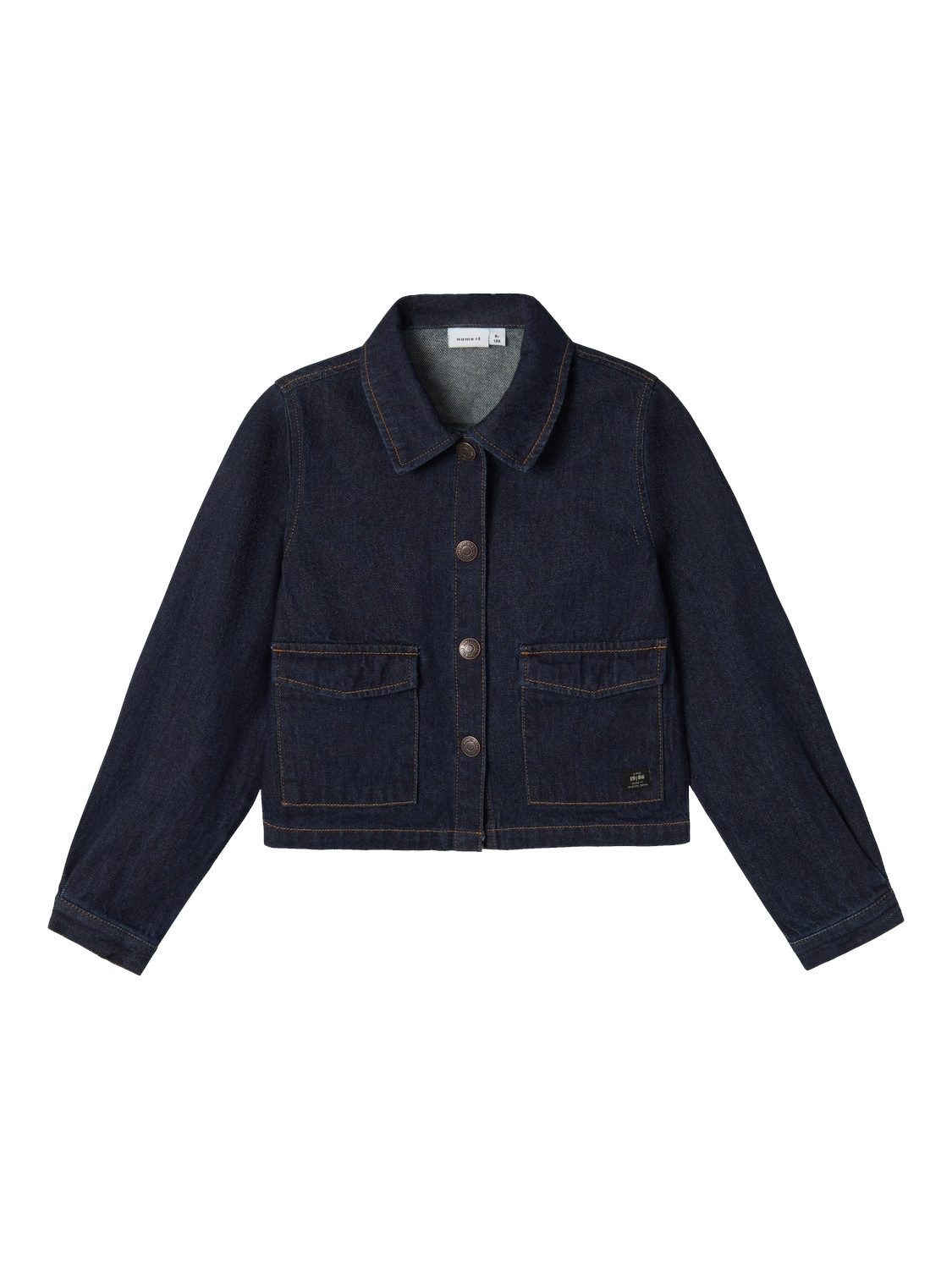 Name It Kurzjacke Denim Fly-Away Kravgen Druckknopf NKFNORA DNM JACKET 8344-ZY R