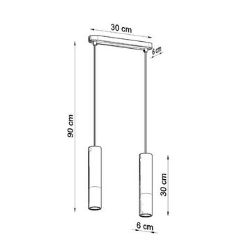 SOLLUX lighting Hängeleuchte BORGIO, ohne Leuchtmittel, Schleuder