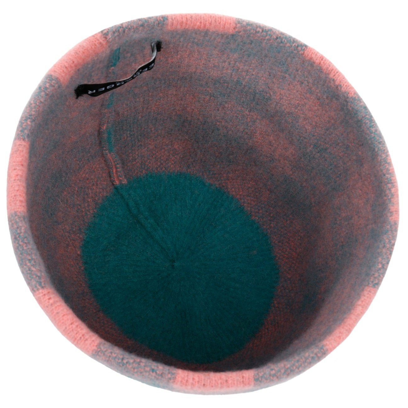 (1-St) Wollmütze Seeberger Strickmütze rosa mit Umschlag