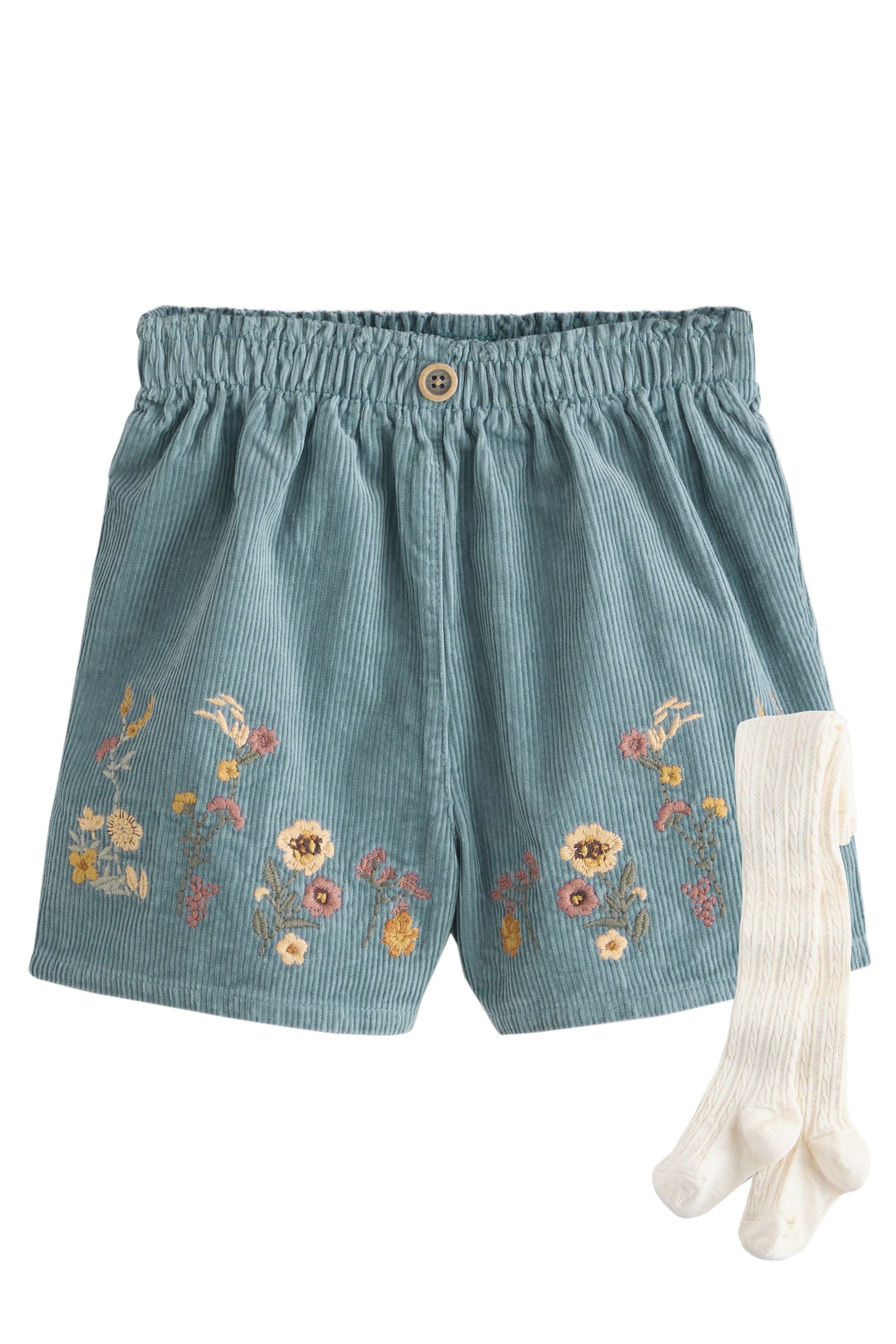 Next Shorts Bestickte, geblümte Shorts mit günstig online kaufen