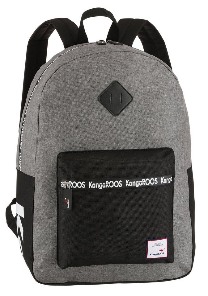 KangaROOS Cityrucksack, mit Reißverschluss-Rückfach