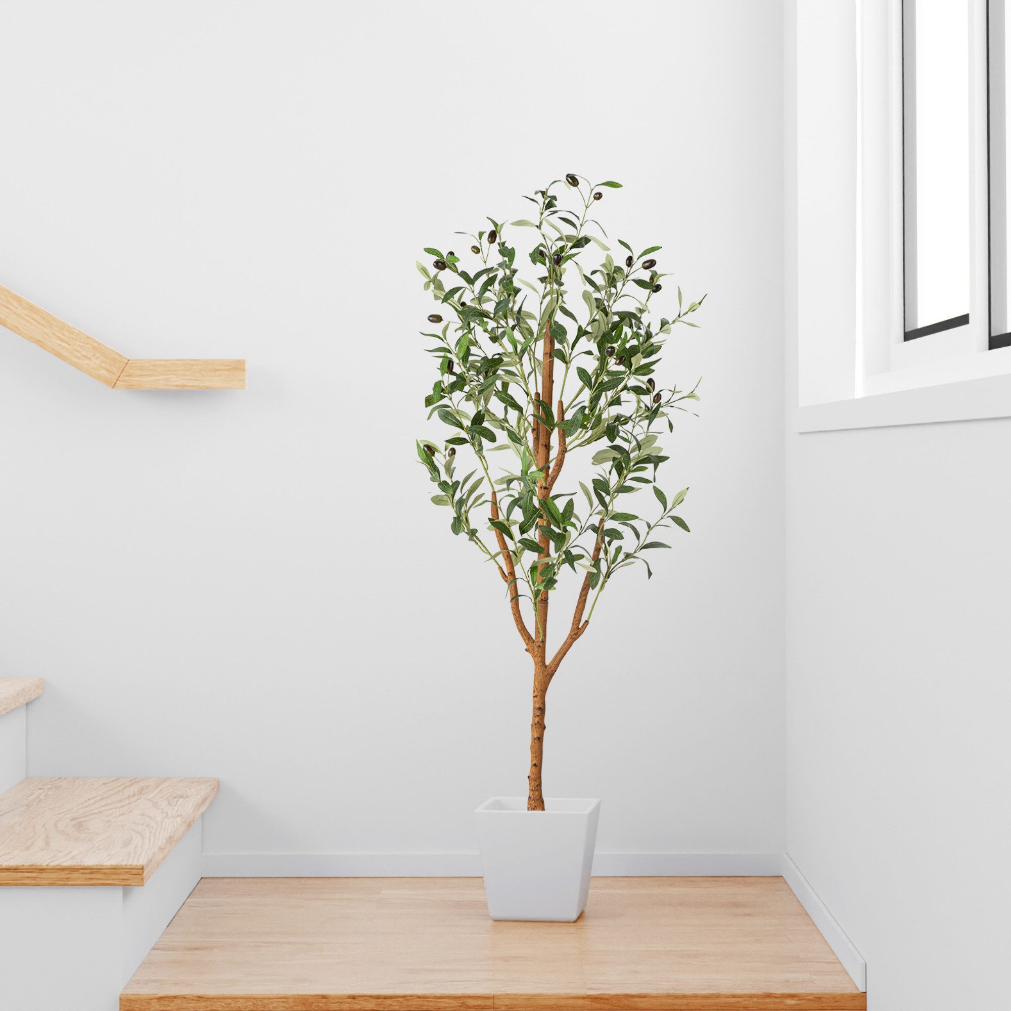 Kunstbaum Künstlicher Olivenbaum, Kunstpflanze Olivenbaum künstlich Olive, günstig online kaufen