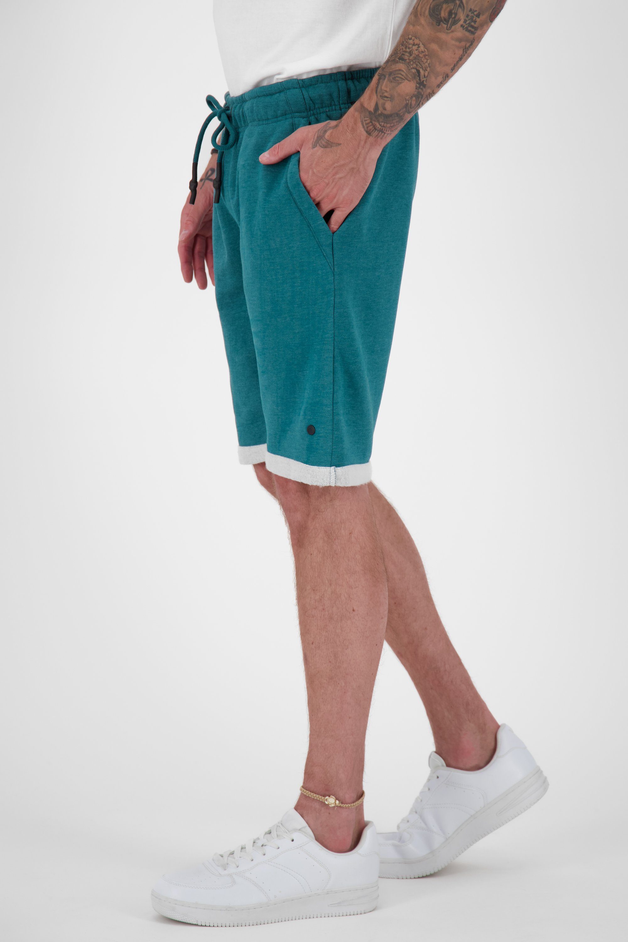 Herren Kickin JumperAK Alife Hose Sweathose, forest melange Shorts kurze & A Sweatshorts