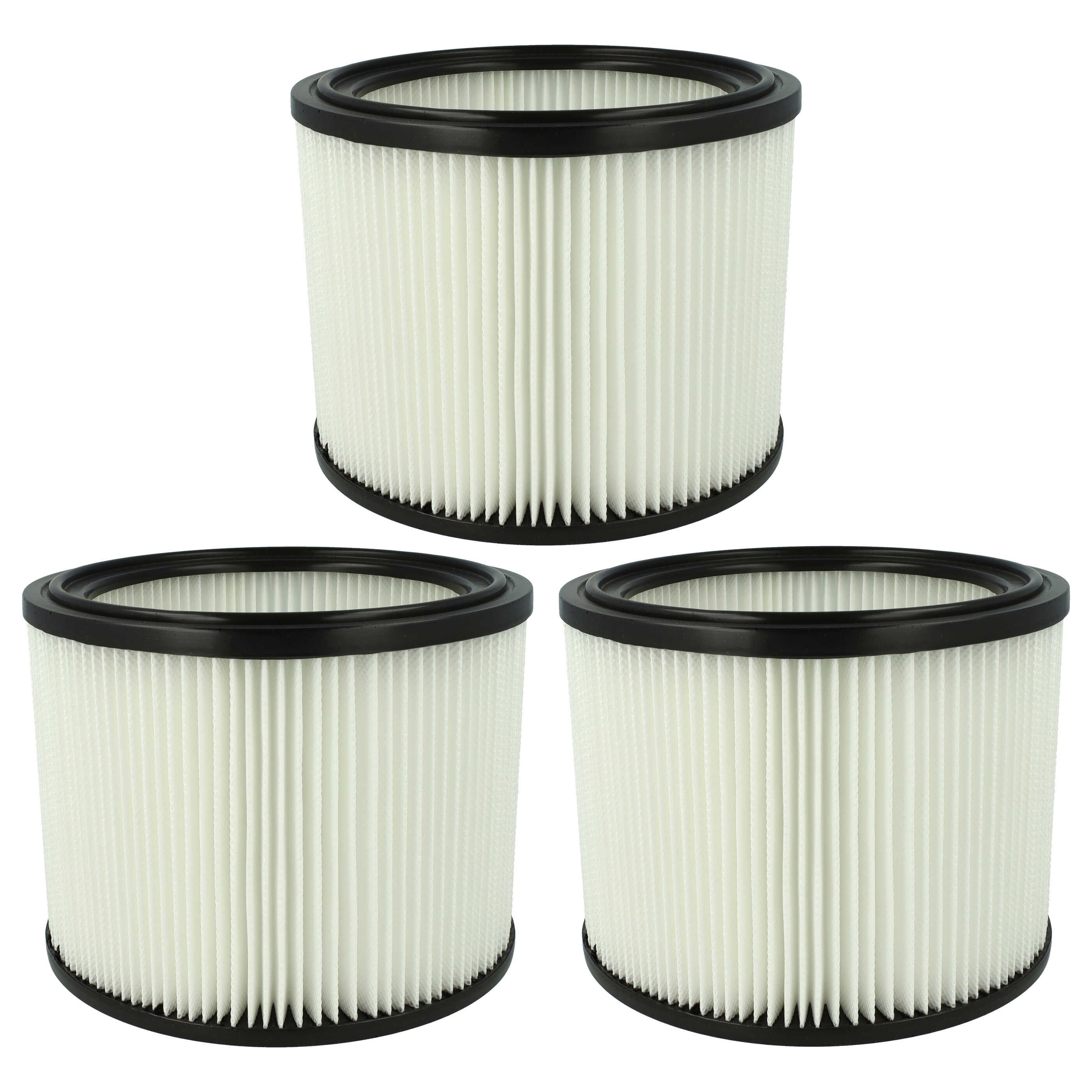 vhbw Ersatzfilter passend für JMP Inox 35 Staubsauger / Industriestaubsauger, Zuverlässiges Filterelement-Set für Ihren Nass- und Trockensauger