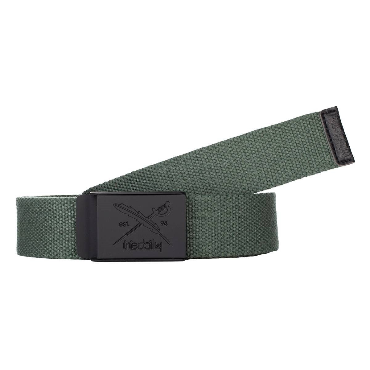 Ledergürtel Gürtel Iriedaily Flag Rubber, F jungle green