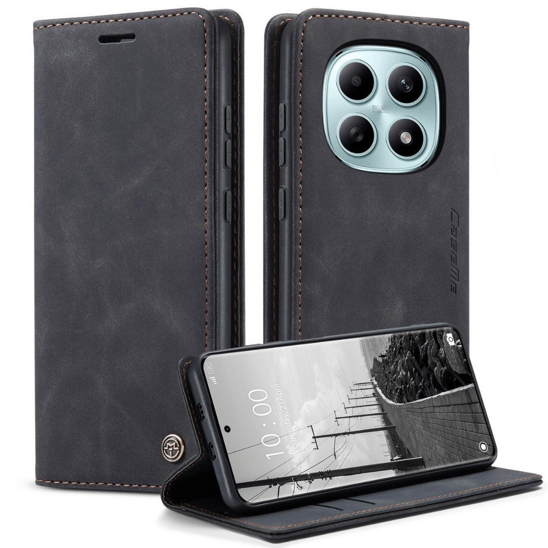 SmartUP Smartphone-Hülle für Xiaomi Redmi Note 15 / Pro / Pro+ 4G / 5G Klapphülle Tasche Case 6,83, Integrierte Standfunktion, zwei Kartenfächer