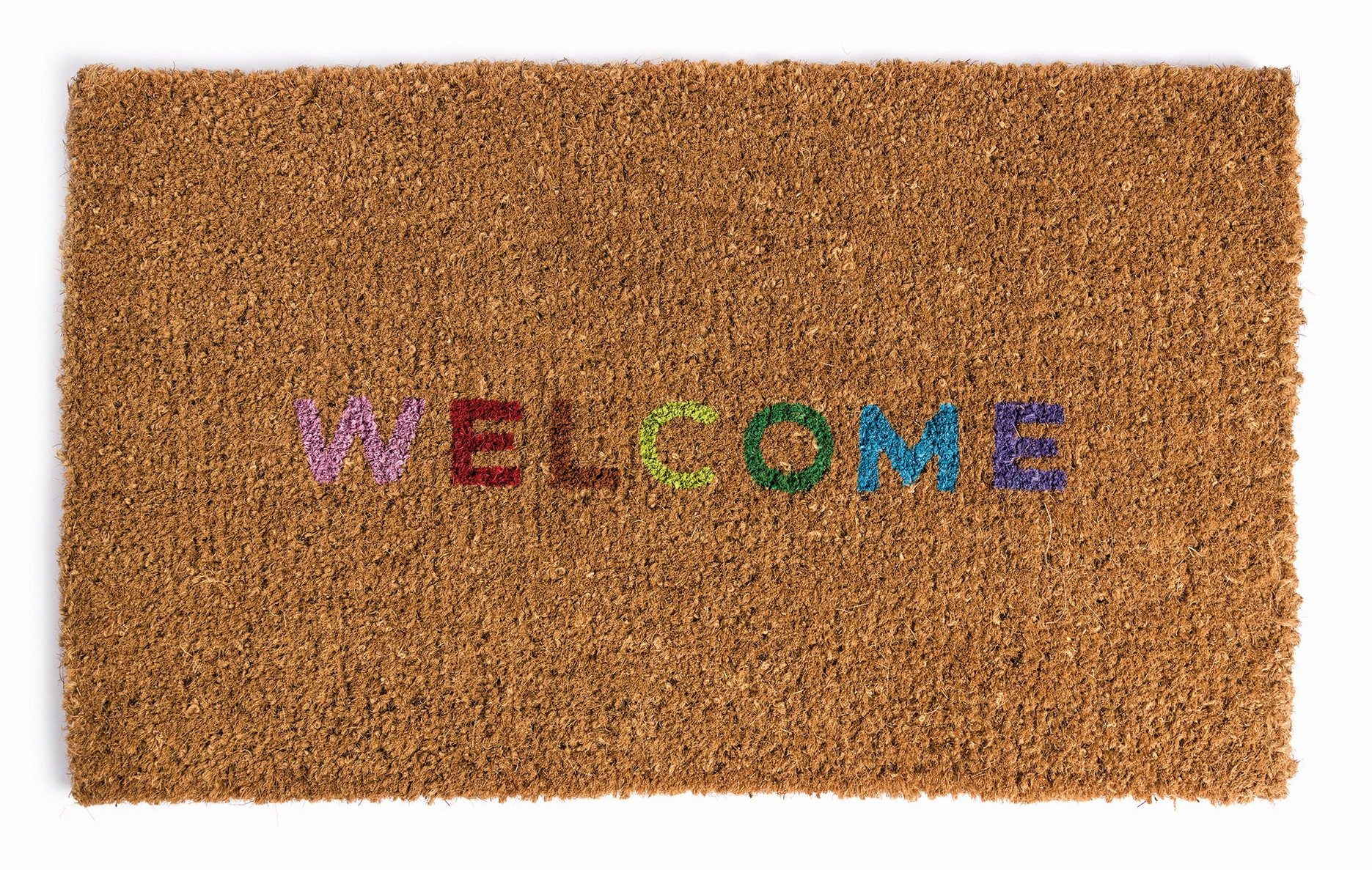 El Puente Fußmatte Fußmatte "Welcome", Handmade, Fair Trade