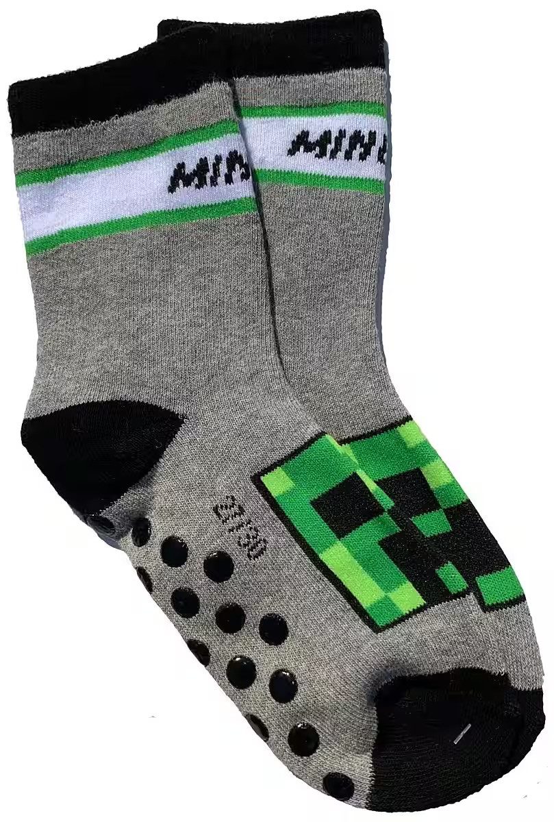 Minecraft Haussocken MINECRAFT Anti Slip Socken 2 stück Set – Bild 3 von 5