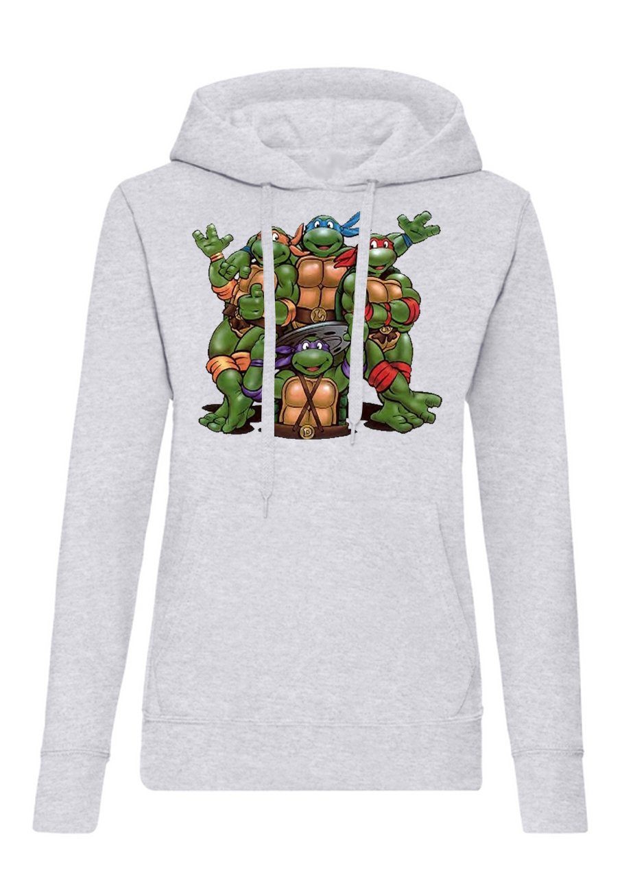 Blondie & Brownie Hoodie Damen Turtles Hoodie mit Kapuze