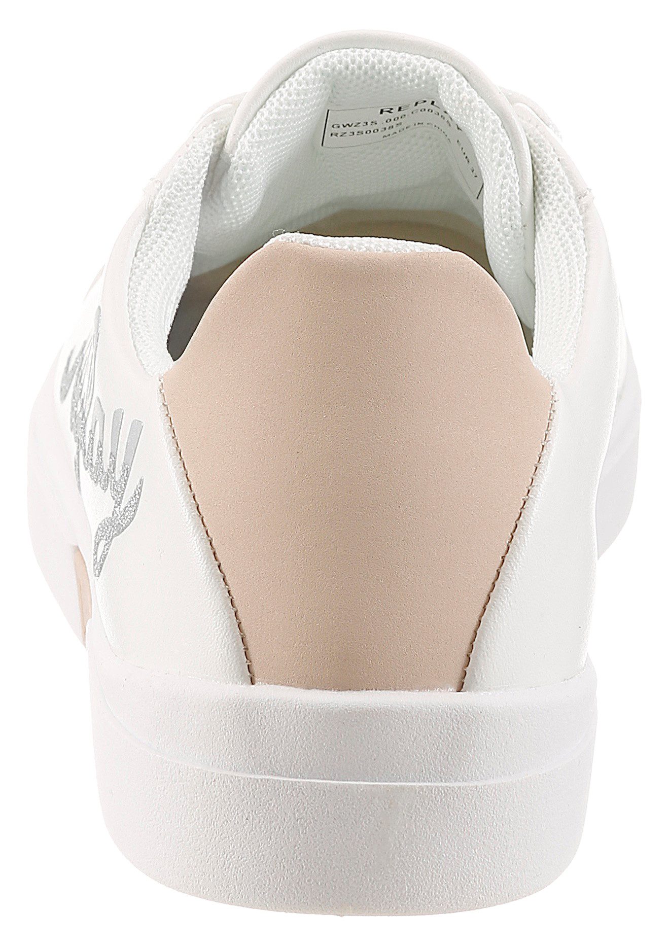 Replay Sneaker Schnürschuh, Halbschuh, Freizeitsneaker mit glitzerndem Logoschriftzug