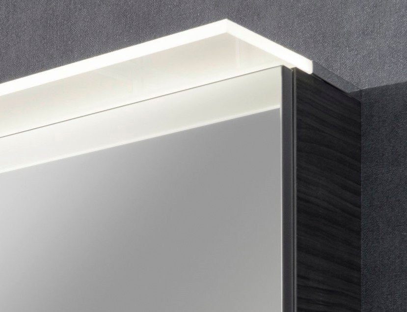 FACKELMANN Spiegelschrank PE Dark-Oak Breite 60 cm, 60 Badmöbel 2 Türen 