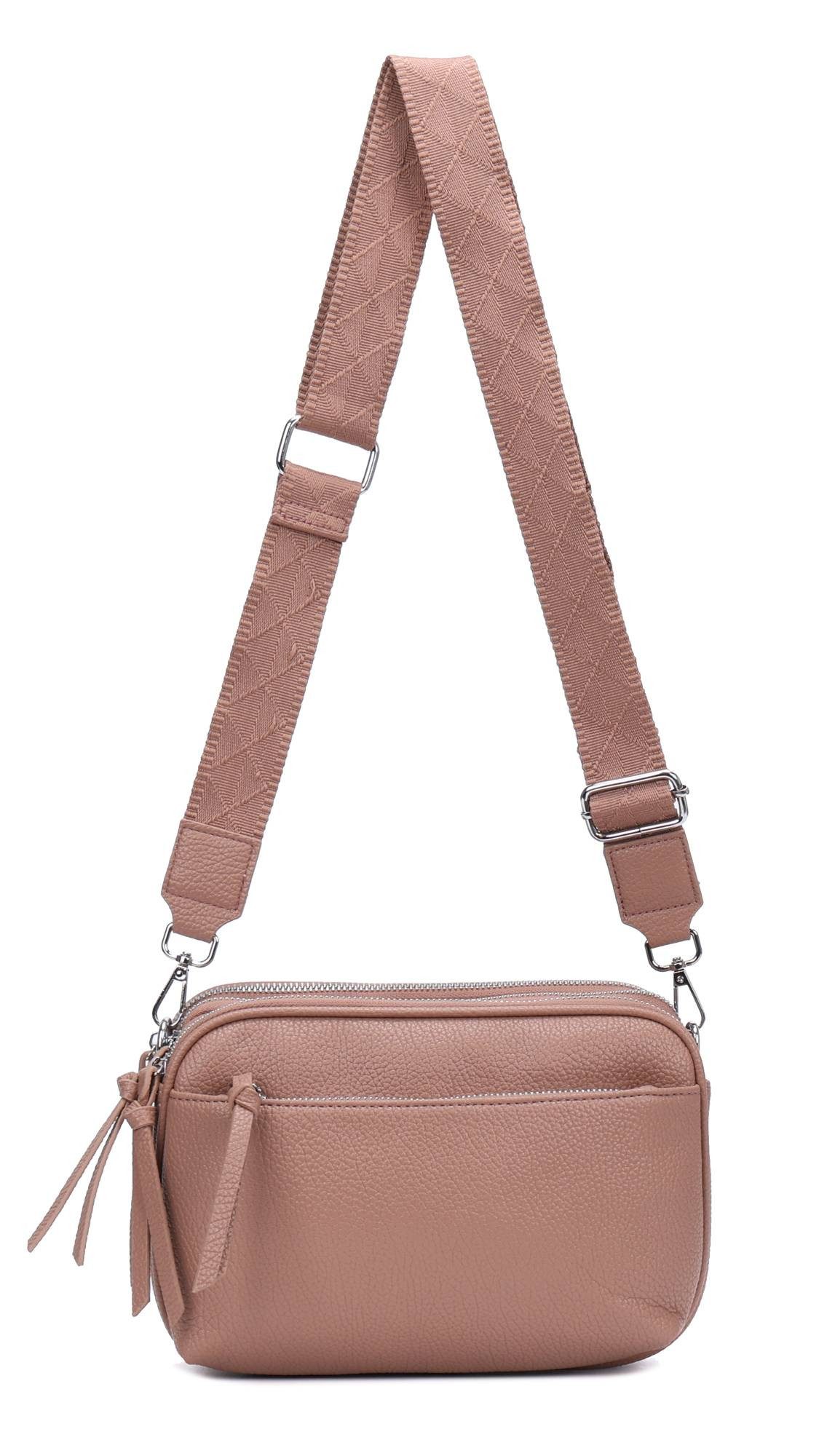 Schultertasche Damen Umhängetasche Brusttasche Cross Over Body Bag Handy Clutch