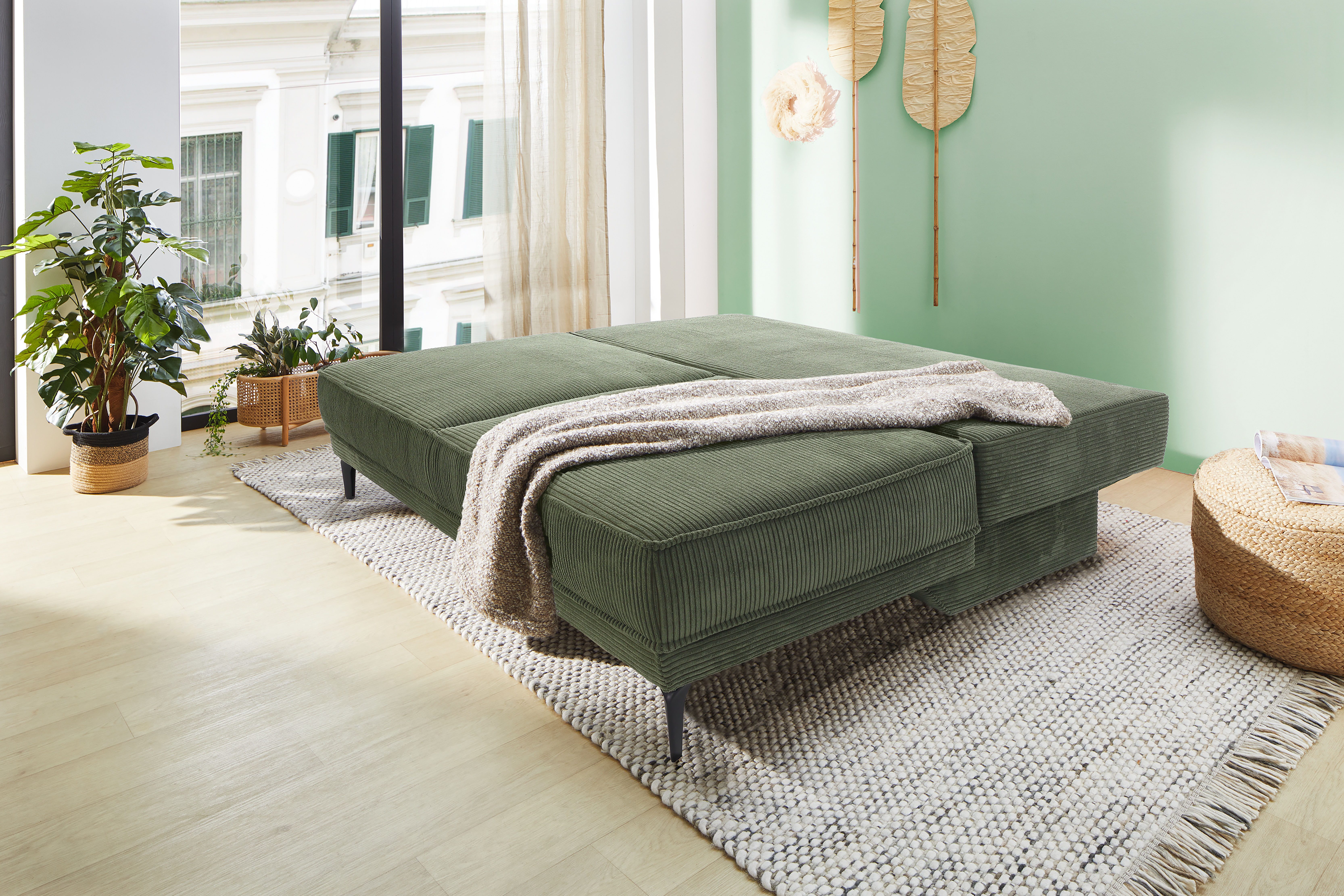 Jockenhöfer Gruppe Schlafsofa Maestro, B: 203 cm, Liegefl. 161x200 cm, Dauerschläfer, mit Schlaffunktion & Bettkasten, Tonnentaschenfederkern