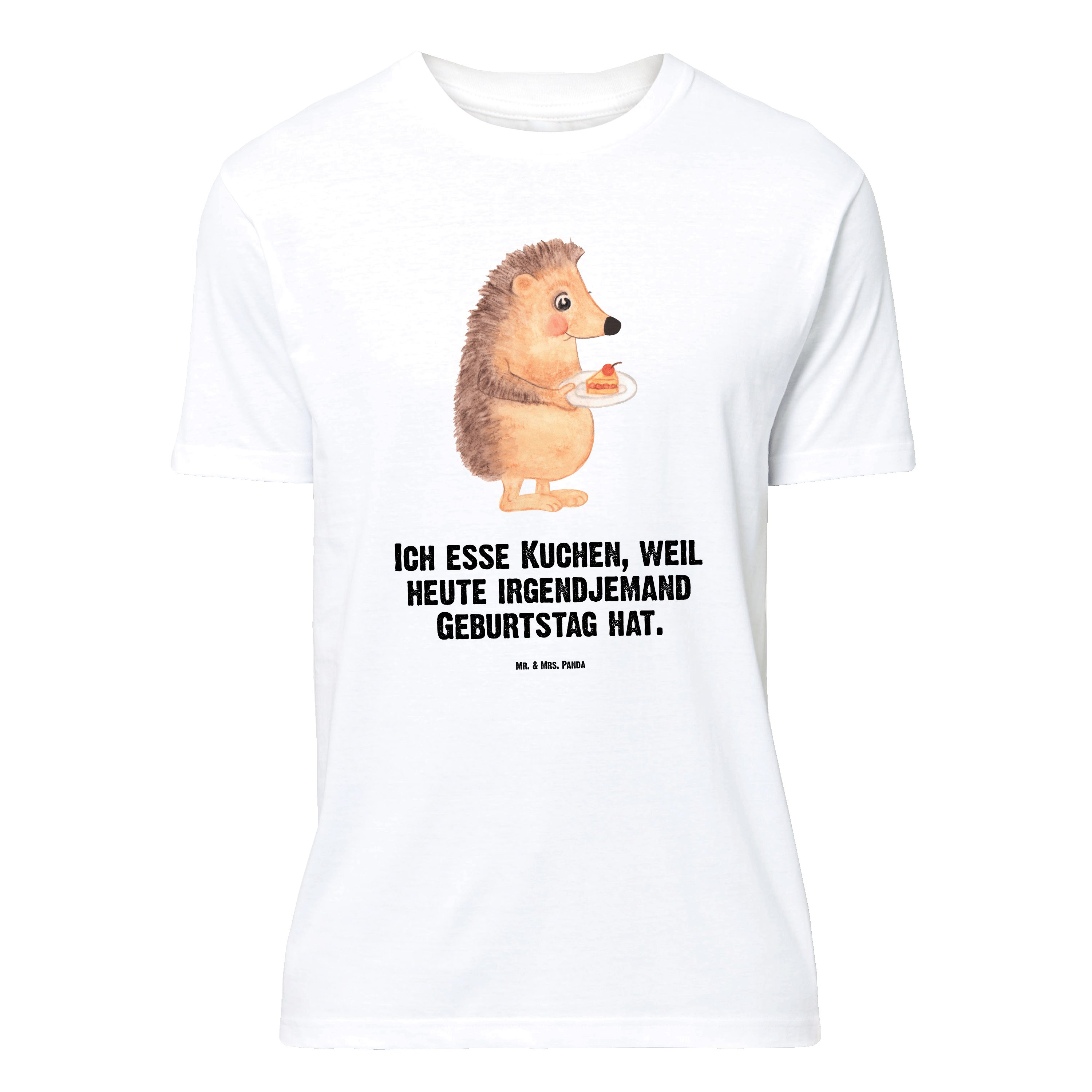 T-Shirt Igel Kuchenstück, Tshirt, Weiß, T-Shirt, Torte, Geburtstagskuchen, Lu