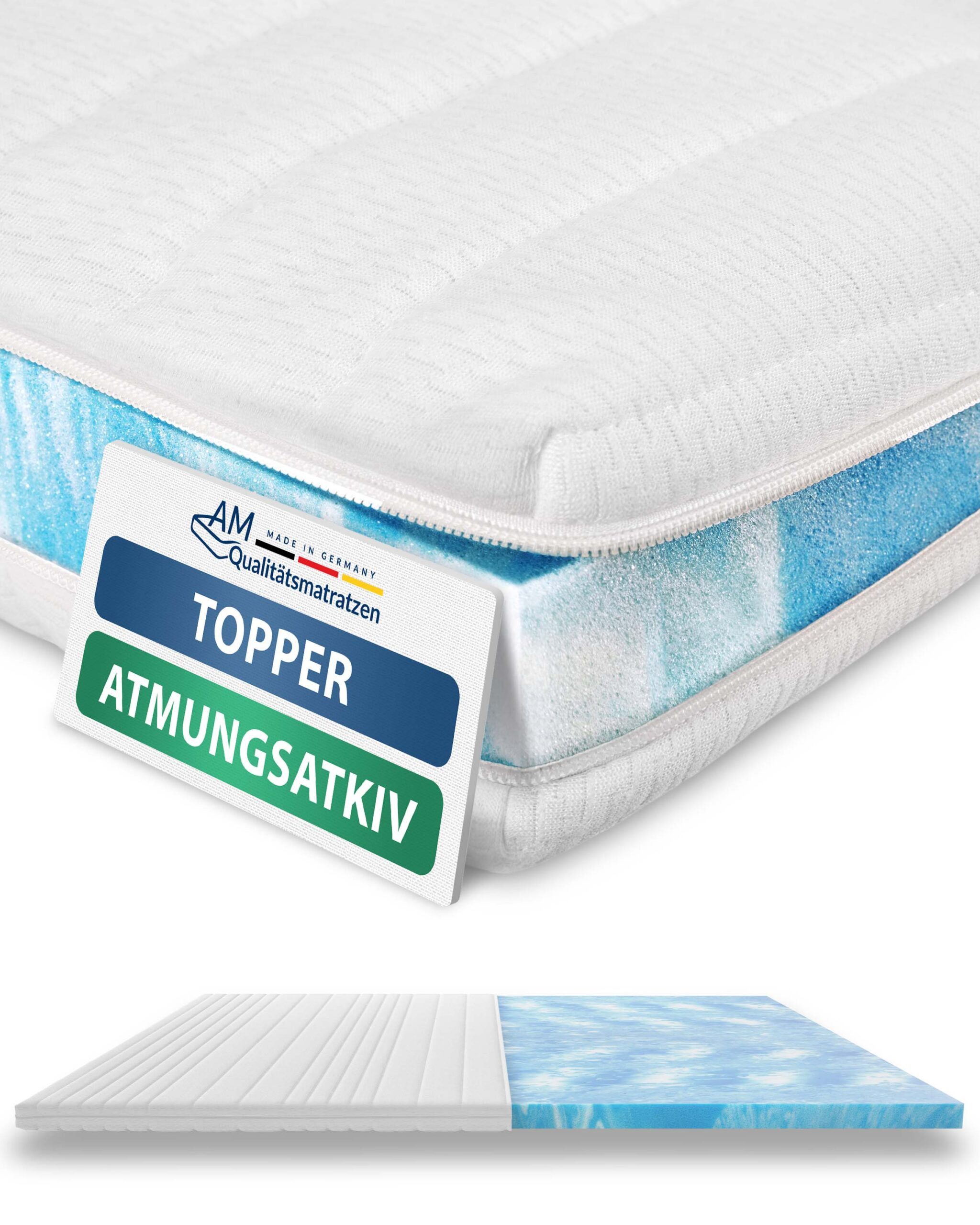 AM Qualitätsmatratzen, Topper für Boxspringbett, Druckentlastend, günstig online kaufen