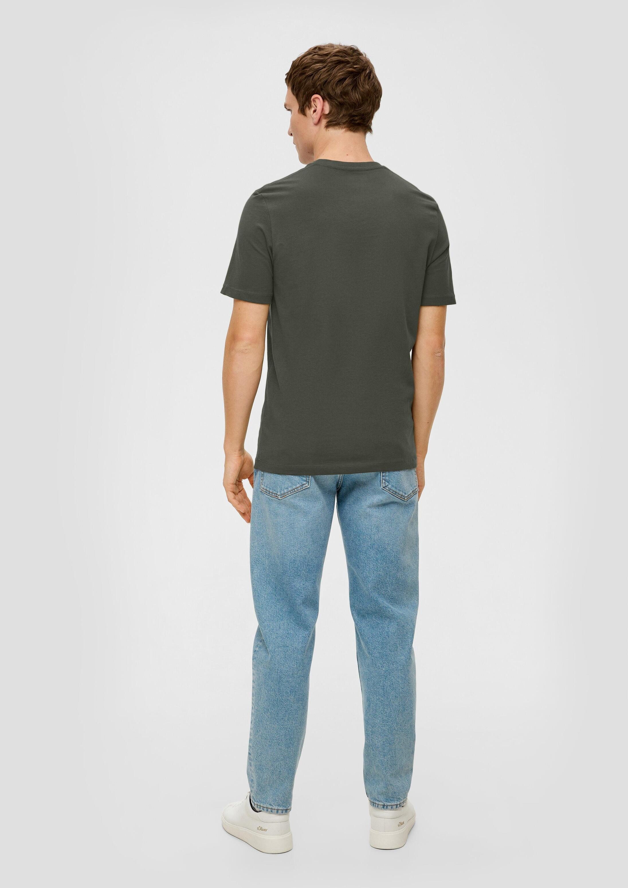 s.Oliver Kurzarmshirt T-Shirt T-Shirt mit Frontprint