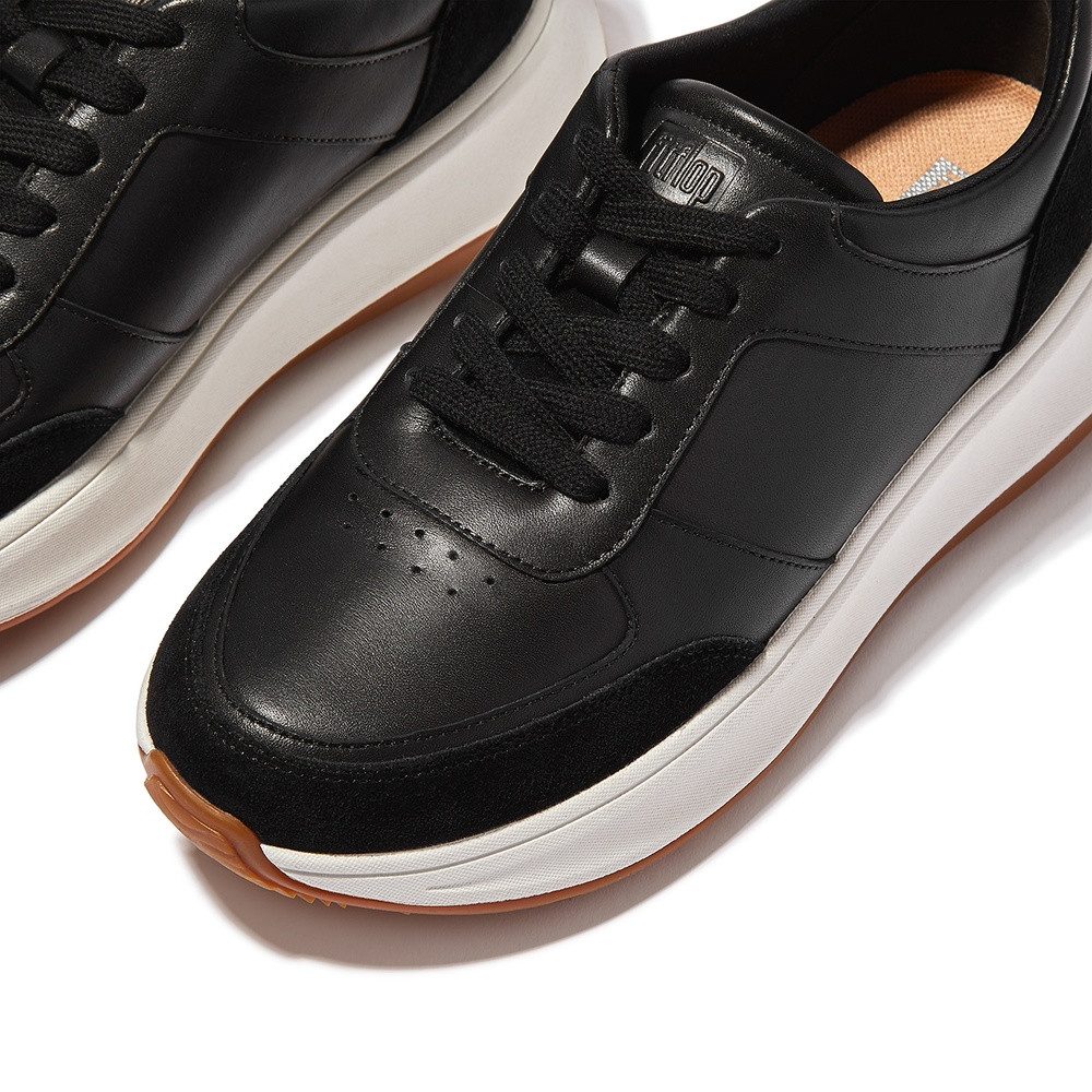 Fitflop F-Mode Leather/Suede Flatform Sneakers Sneaker