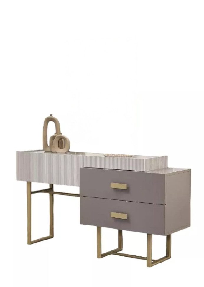 JVmoebel Schminktisch Schminkkonsole Frisiertisch Holz Beige Konsol Sofort (1-St., Schminktisch), Made in Europa